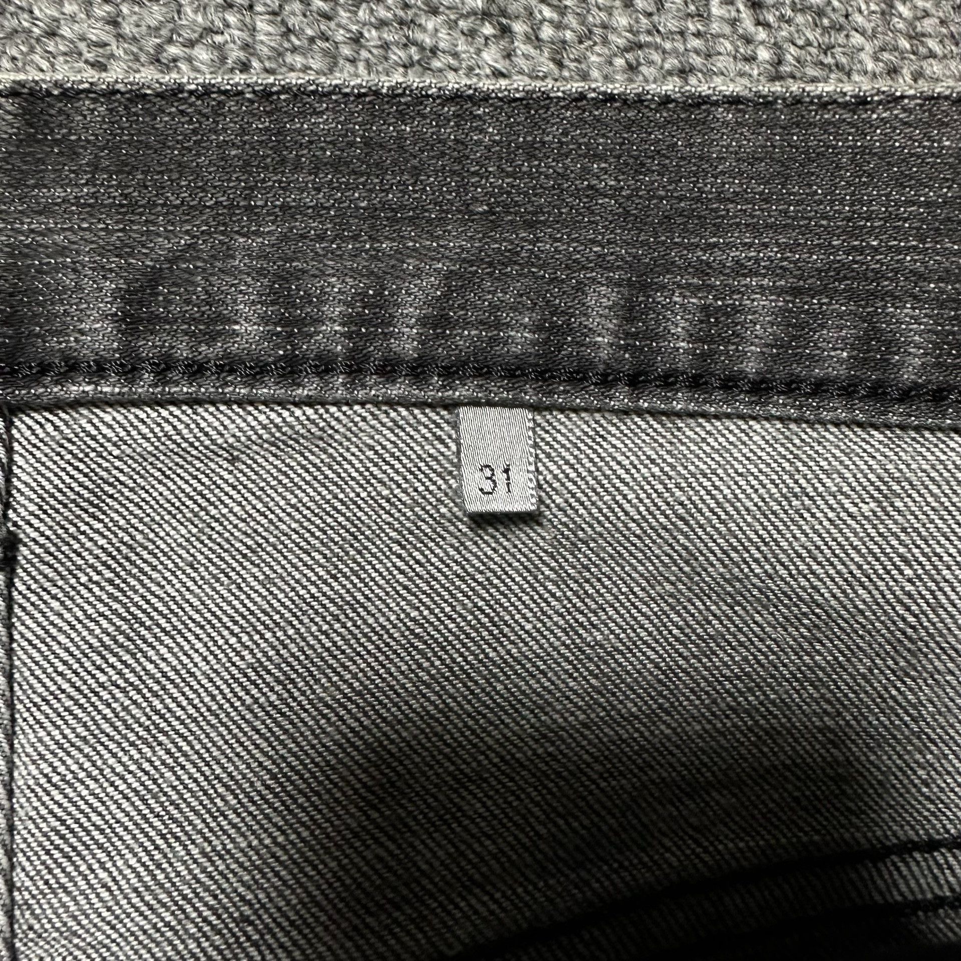 Dior Dior Homme Washed Distressed Charcoal Jeans Size US 31 - 5 Thumbnail