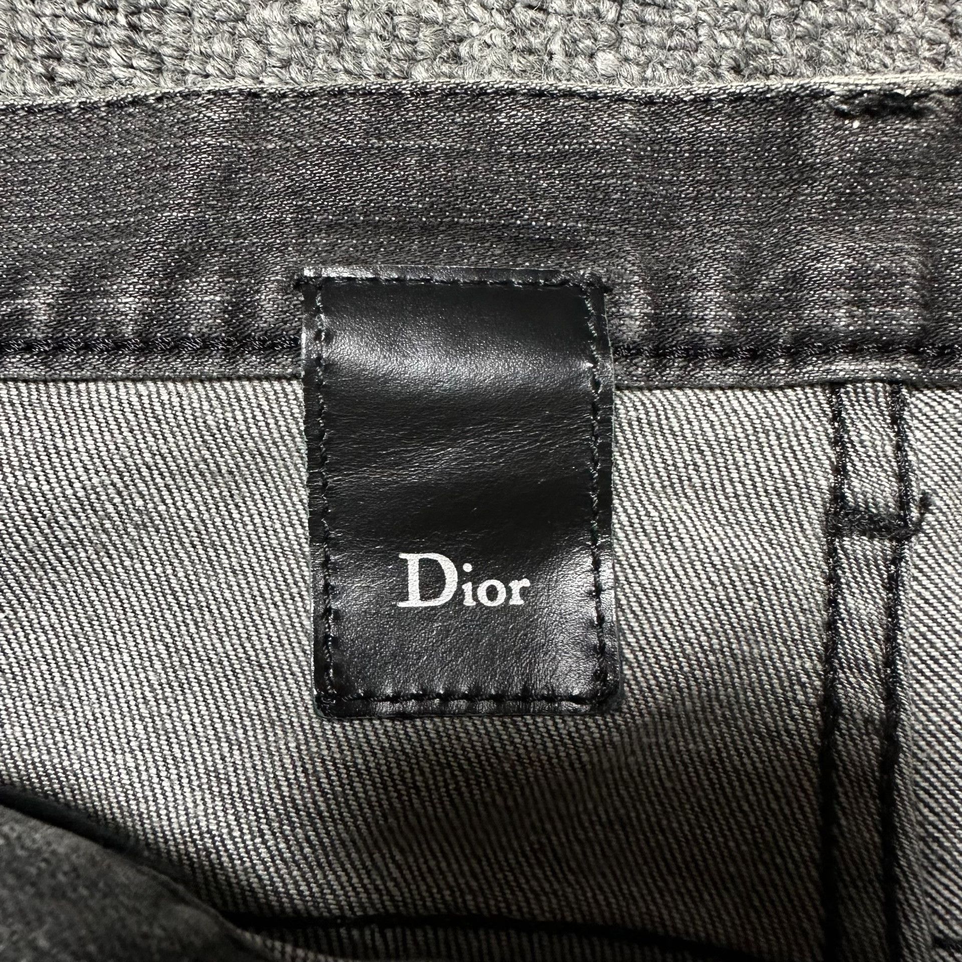Dior Dior Homme Washed Distressed Charcoal Jeans Size US 31 - 4 Thumbnail