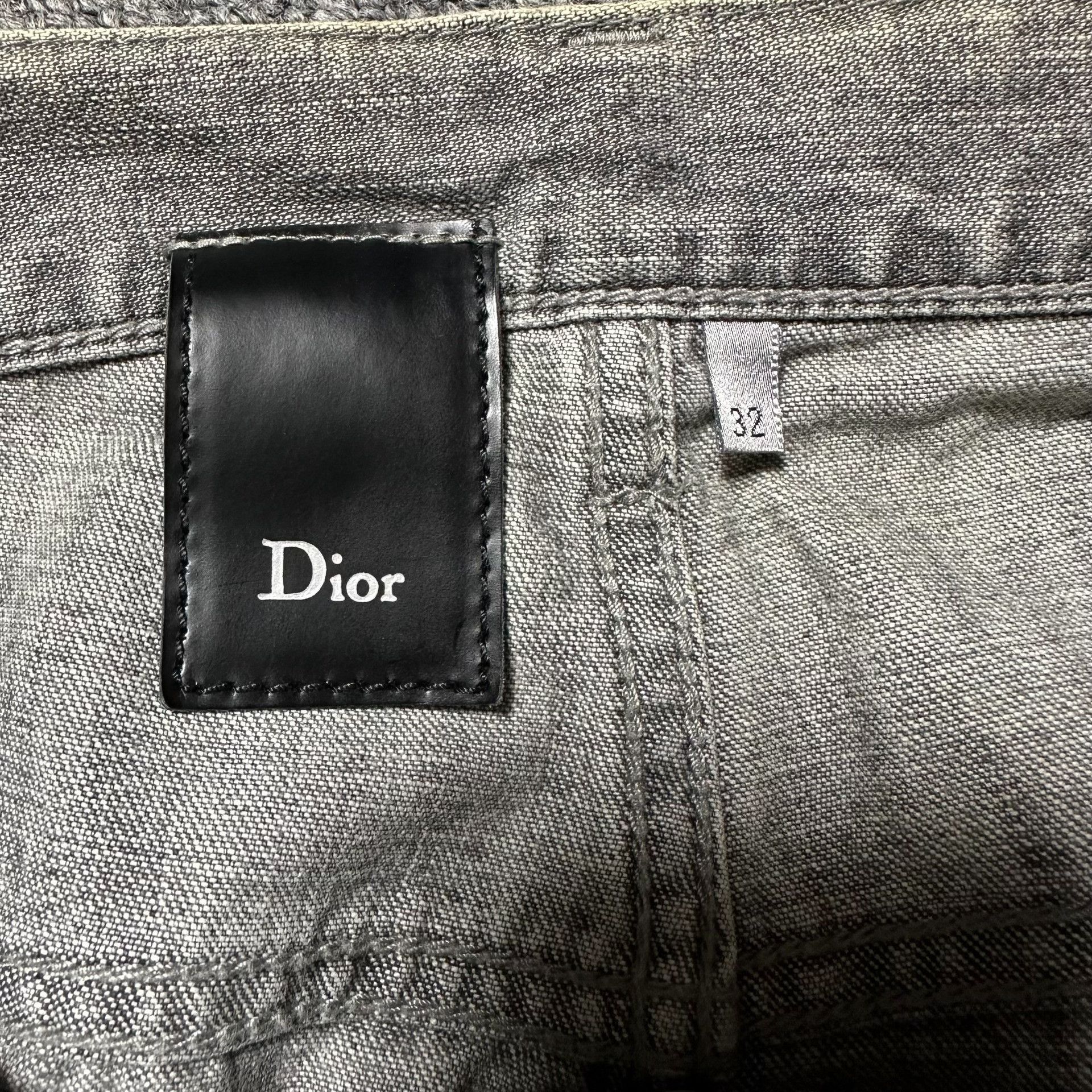 Dior Dior Homme Distressed Gray Jeans Size US 26 / EU 42 - 3 Thumbnail