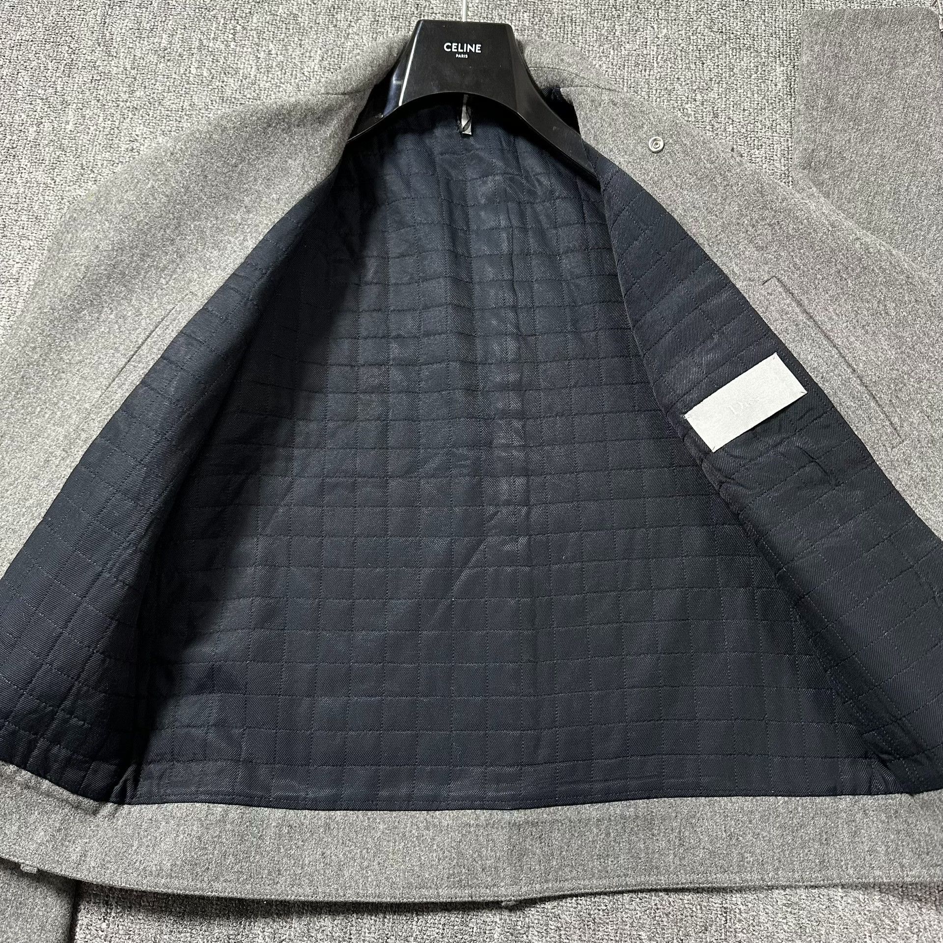 Dior Dior Homme Gray Moto Zip Wool Jacket Size US L / EU 52-54 / 3 - 5 Thumbnail