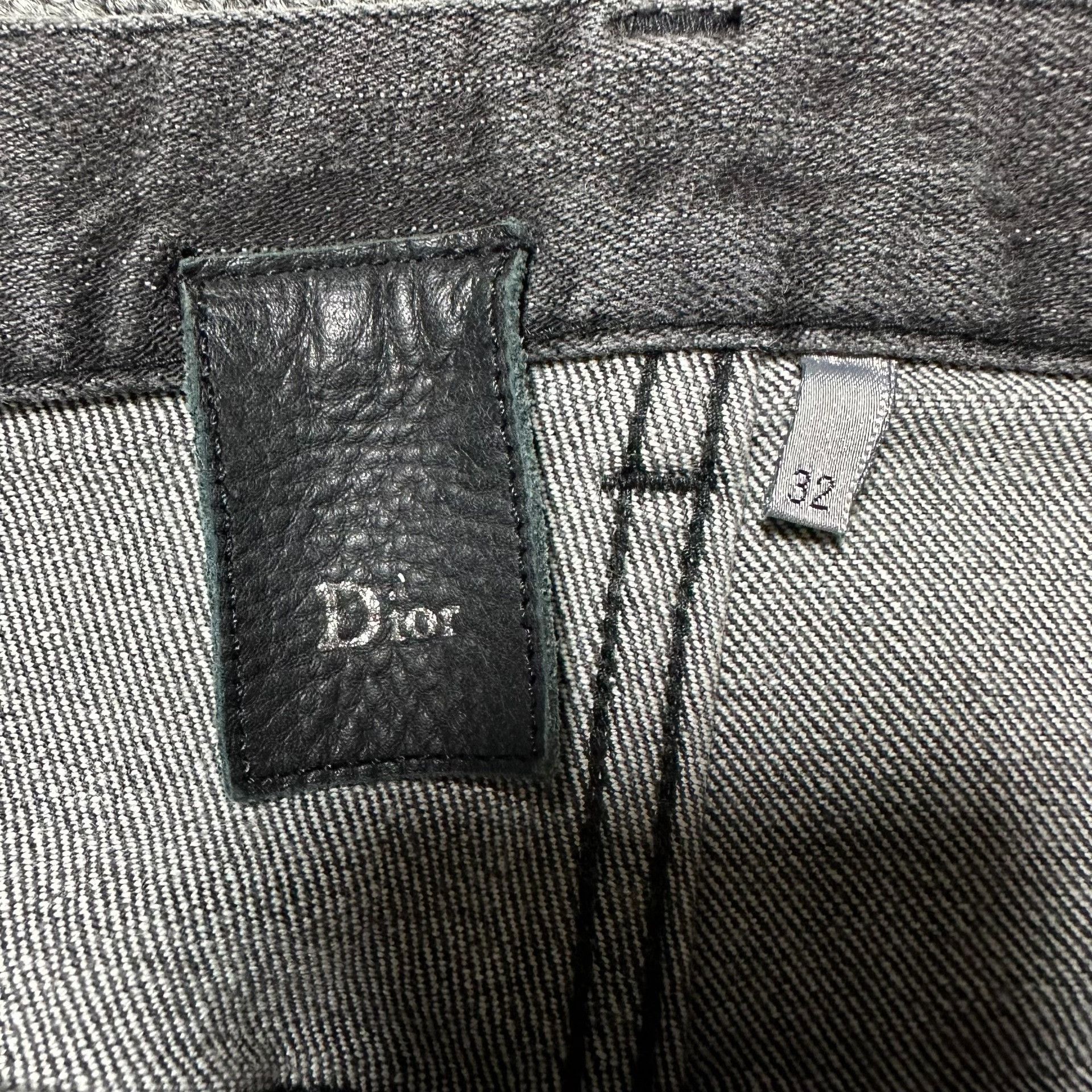 Dior Dior Homme Washed Gray Black Jeans Size US 32 / EU 48 - 2 Thumbnail