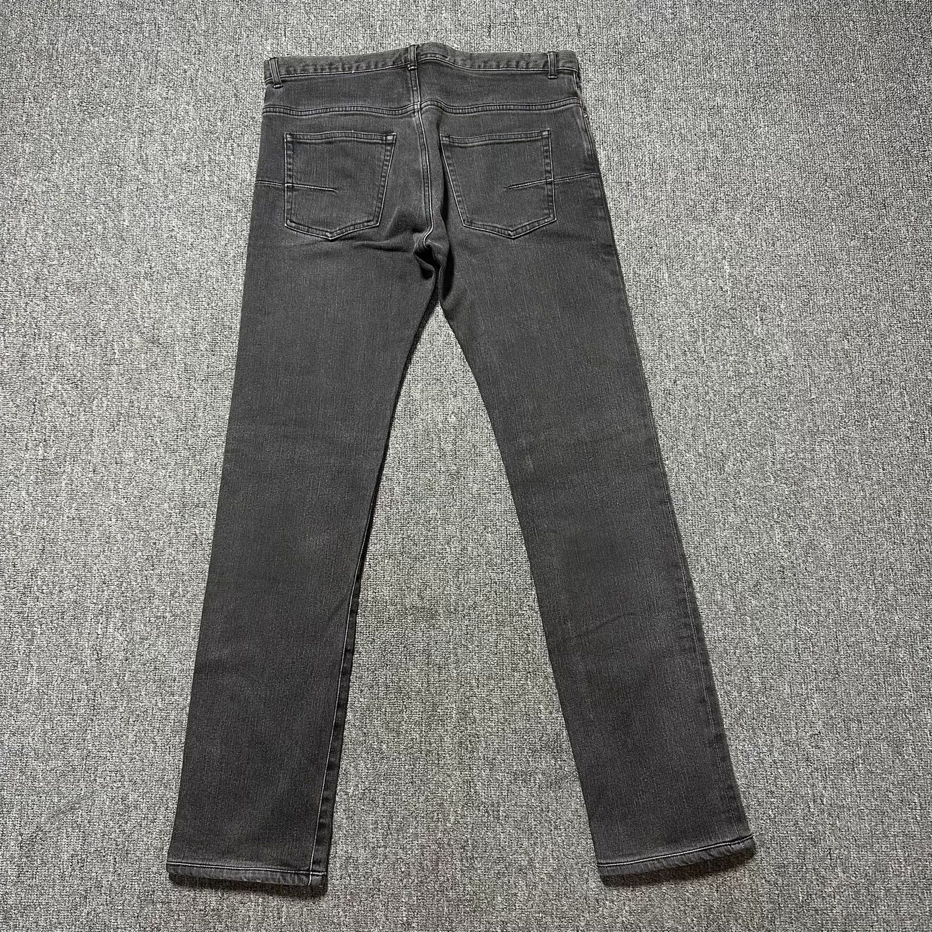 Dior Dior Homme Washed Gray Black Jeans Size US 32 / EU 48 - 3 Thumbnail