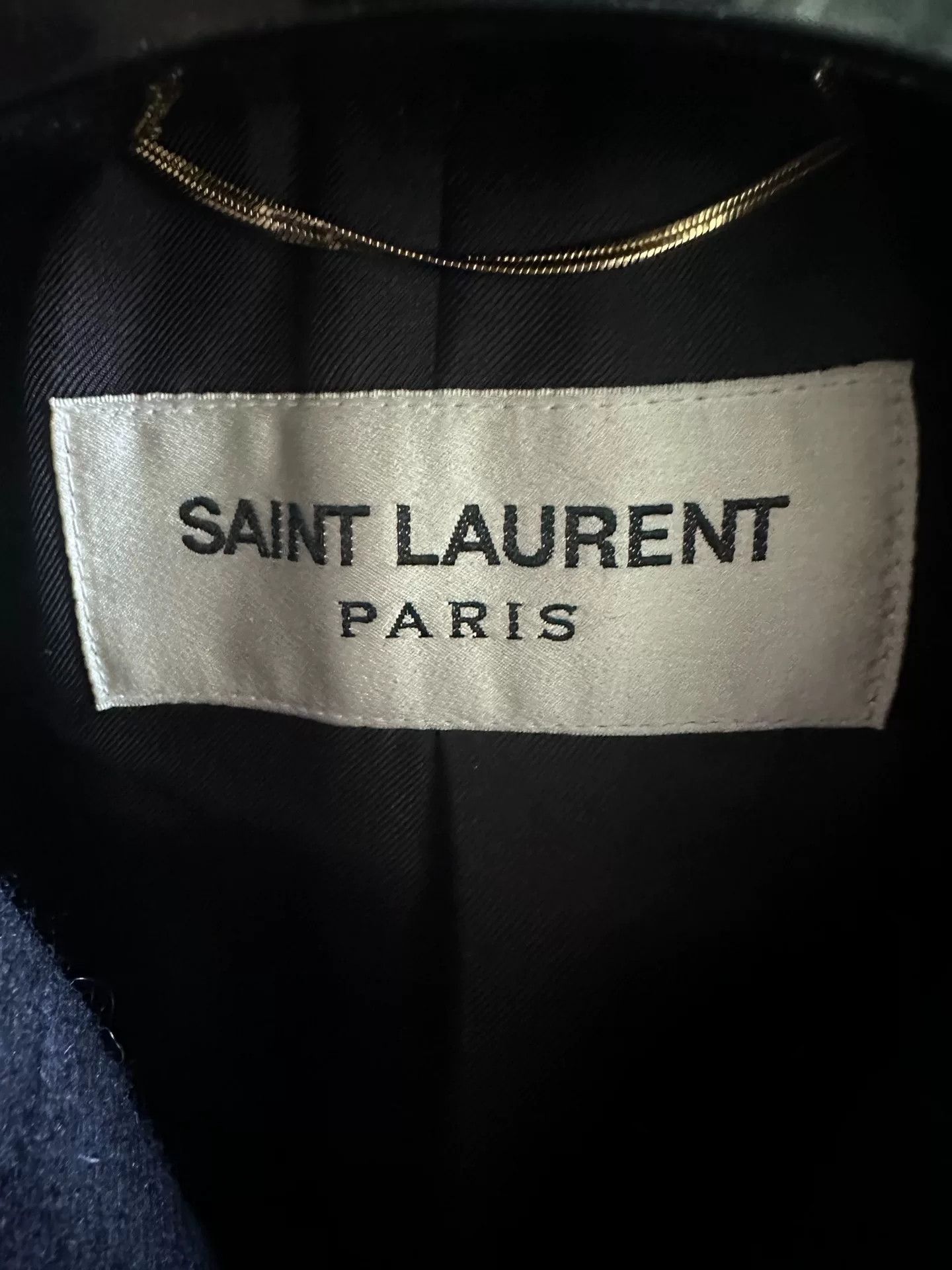 Hedi Slimane Saint Laurent 13FW Double-Breasted Coat Size US L / EU 52-54 / 3 - 6 Thumbnail