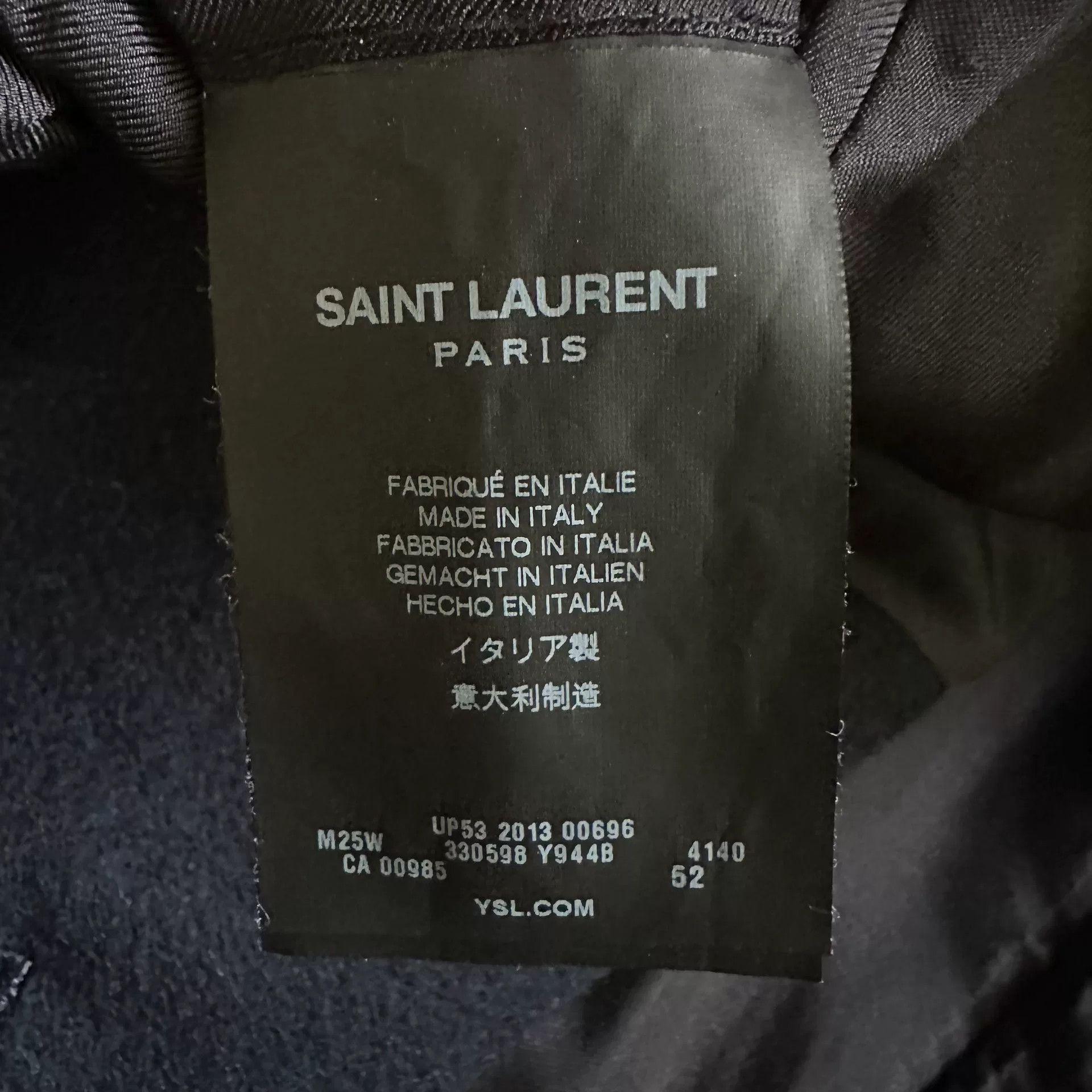 Hedi Slimane Saint Laurent 13FW Double-Breasted Coat Size US L / EU 52-54 / 3 - 7 Thumbnail