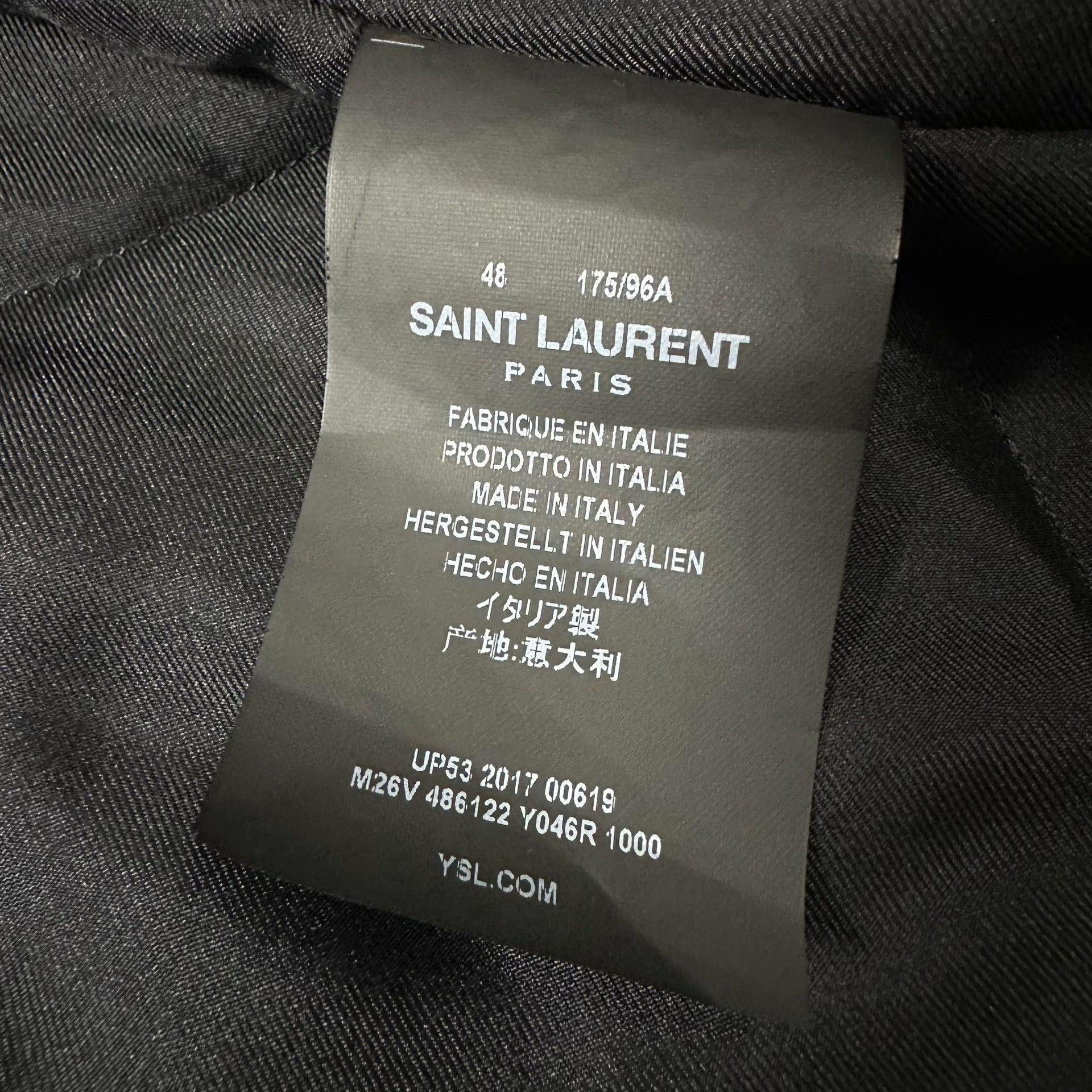 Saint Laurent Paris Saint Laurent Black Wool Double-Breasted Coat Size US M / EU 48-50 / 2 - 5 Thumbnail