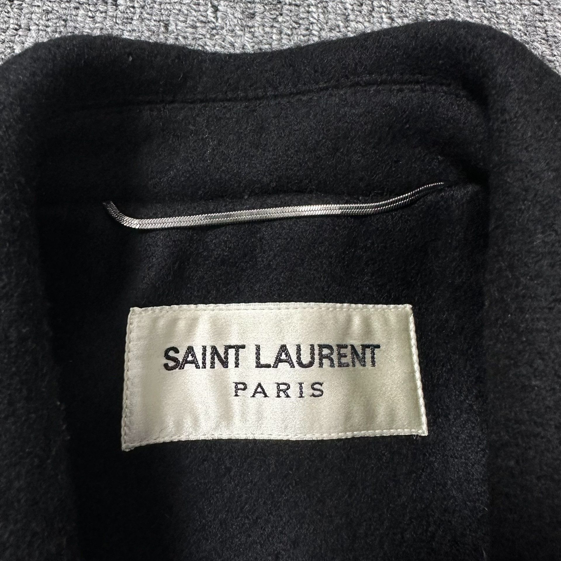 Saint Laurent Paris Saint Laurent Black Wool Double-Breasted Coat Size US M / EU 48-50 / 2 - 7 Thumbnail