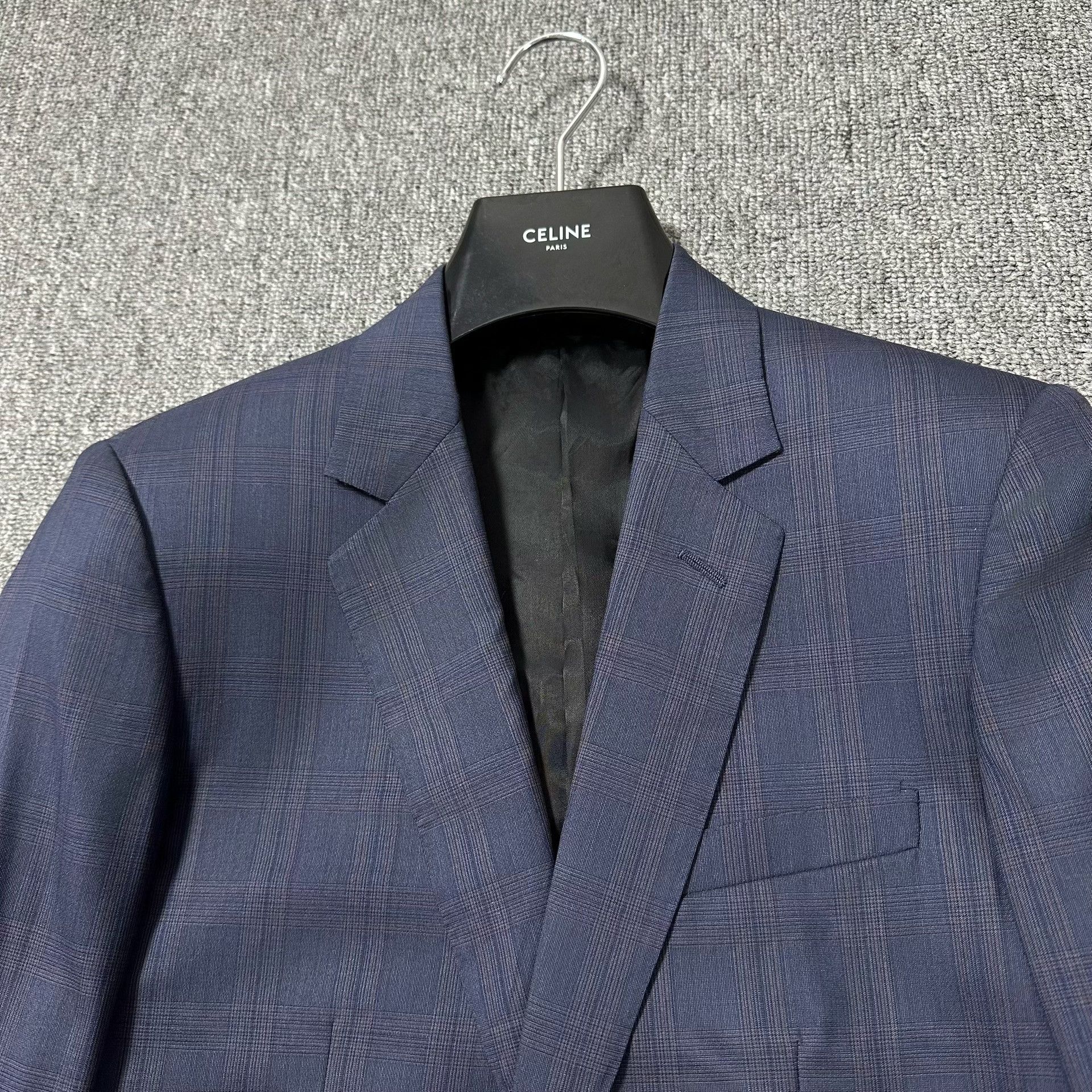 Dior Dior Checkered Midnight Blue Suit Size US S / EU 44-46 / 1 - 2 Thumbnail
