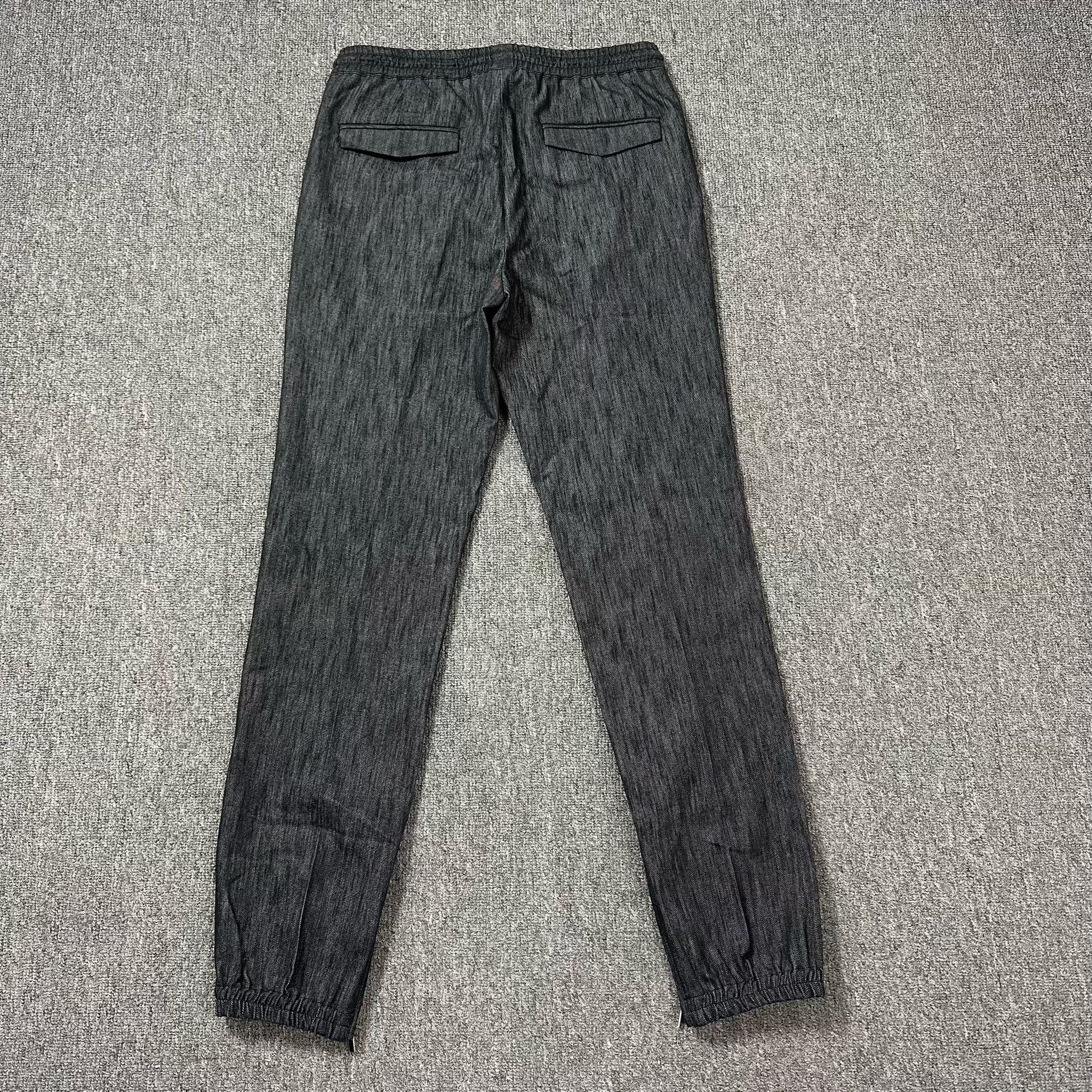 Dior Dior Gray Denim Side Zip Drawstring Pants Size US 28 / EU 44 - 5 Thumbnail
