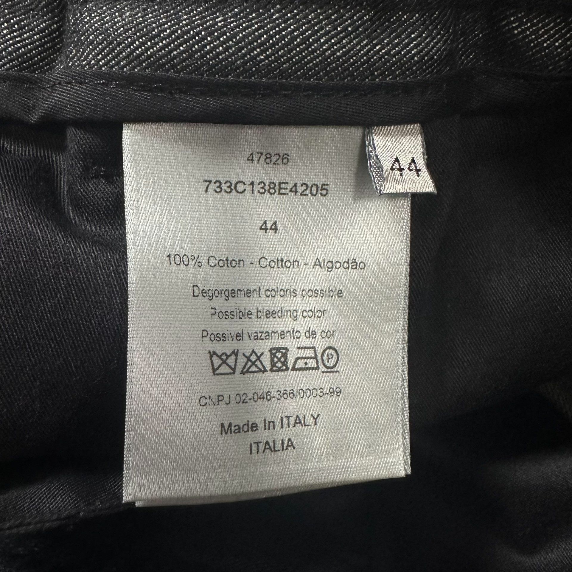 Dior Dior Gray Denim Side Zip Drawstring Pants Size US 28 / EU 44 - 7 Thumbnail