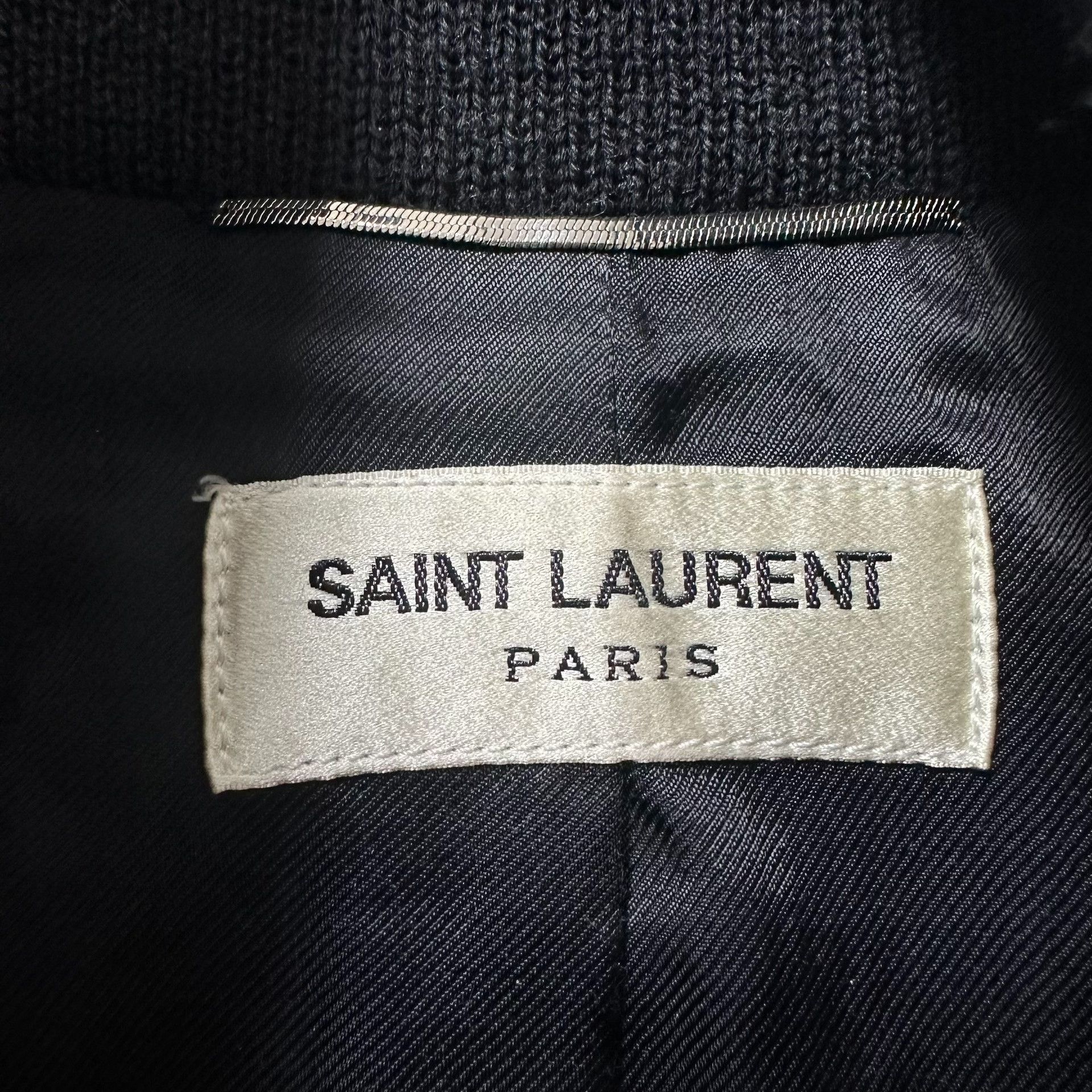 Saint Laurent Paris Saint Laurent Leather Patchwork Baseball Jacket Size US S / EU 44-46 / 1 - 3 Thumbnail
