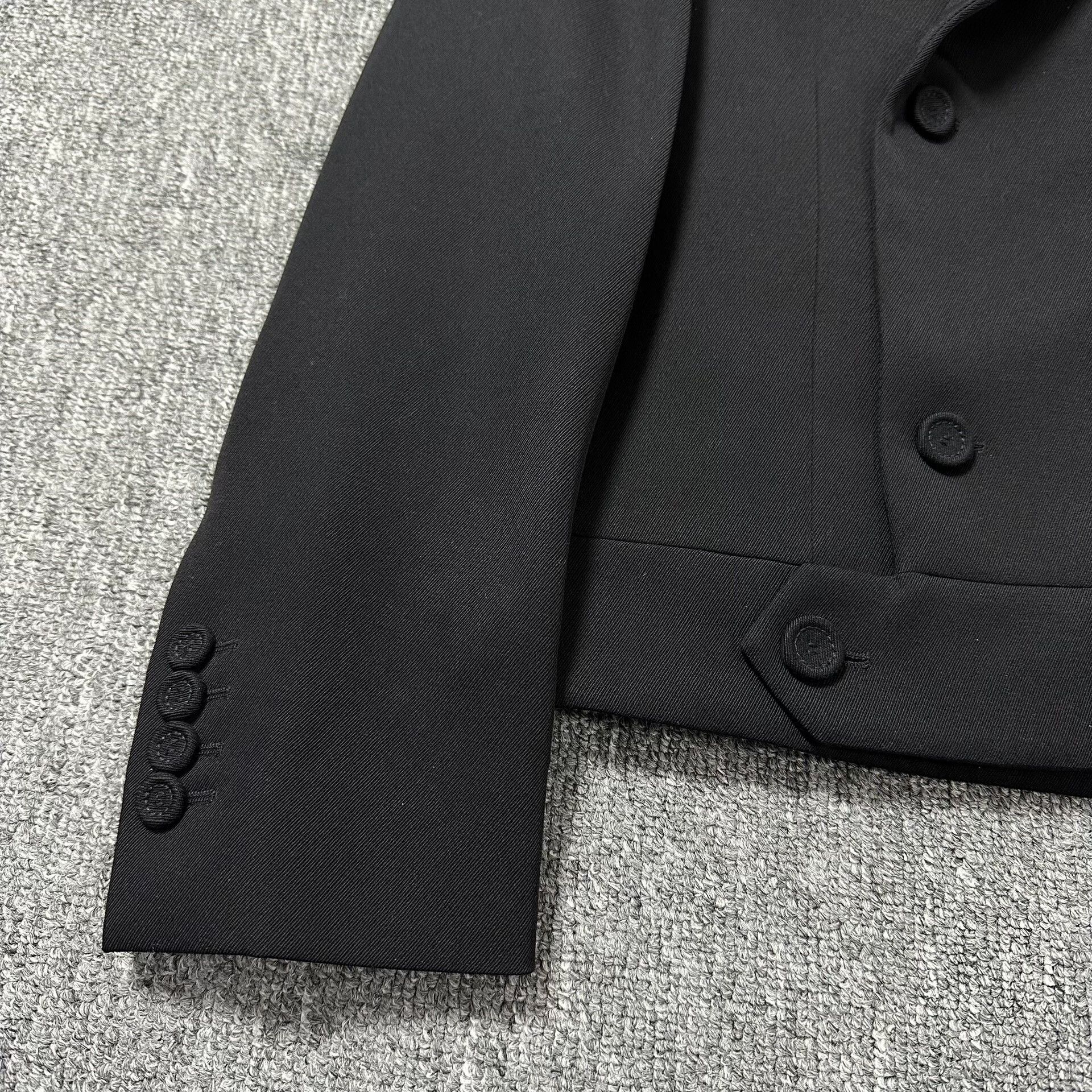 Dior Dior Man Black Peak Lapel Wool Blazer Size US S / EU 44-46 / 1 - 2 Thumbnail