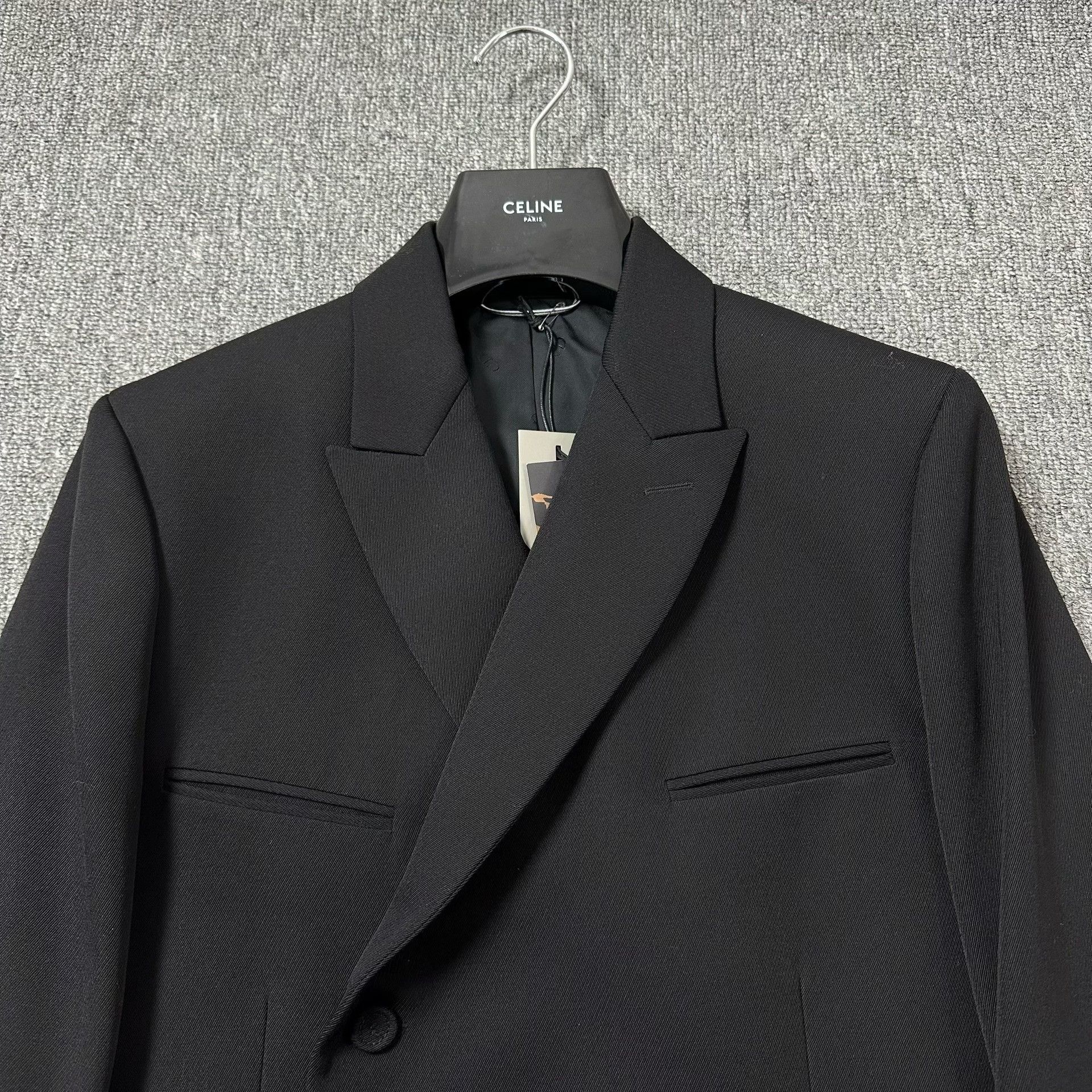 Dior Dior Man Black Peak Lapel Wool Blazer Size US S / EU 44-46 / 1 - 3 Thumbnail
