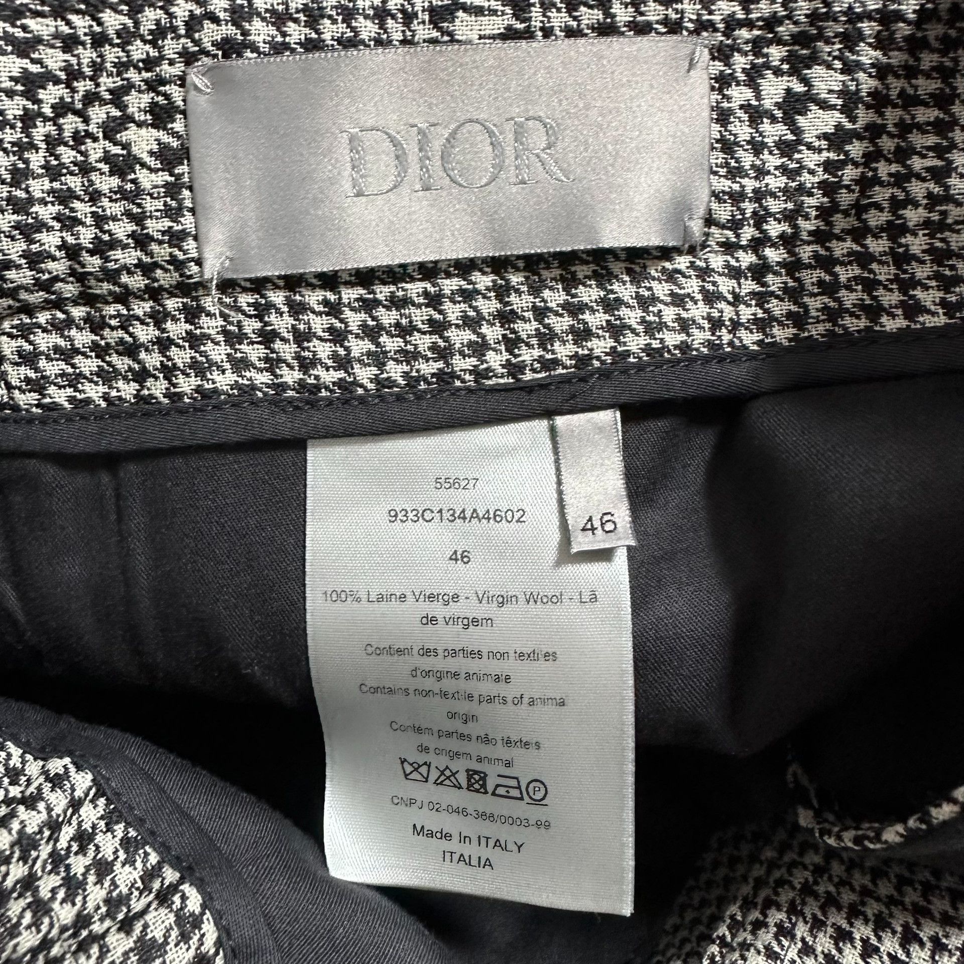 Dior Dior Man Houndstooth CD Wool Trousers Size US 30 / EU 46 - 6 Thumbnail