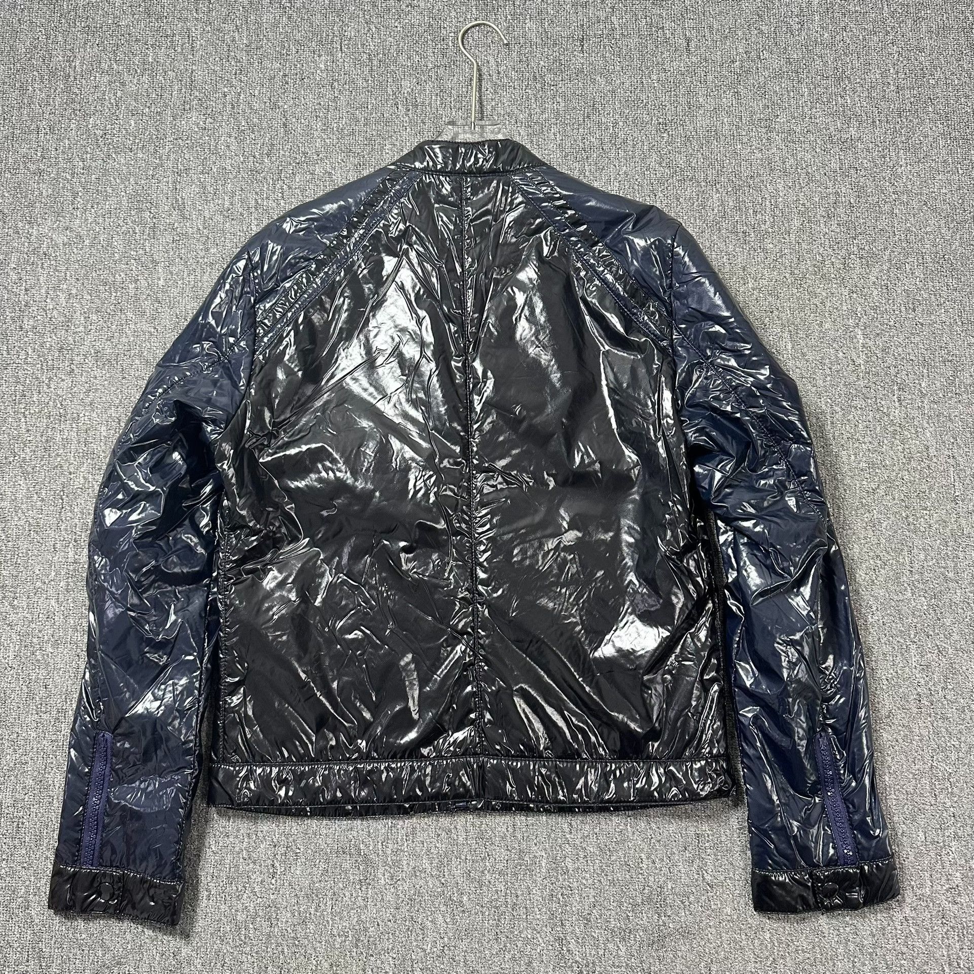 Dolce & Gabbana Dolce&Gabbana 23FW Runway Shiny Colorblock Biker Down Jacket Size US L / EU 52-54 / 3 - 3 Thumbnail