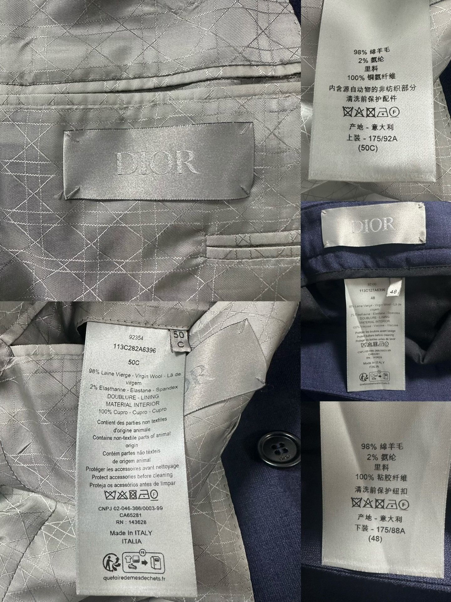 Dior Dior Man Deconstructed Double-Breasted Suit Size US M / EU 48-50 / 2 - 8 Thumbnail