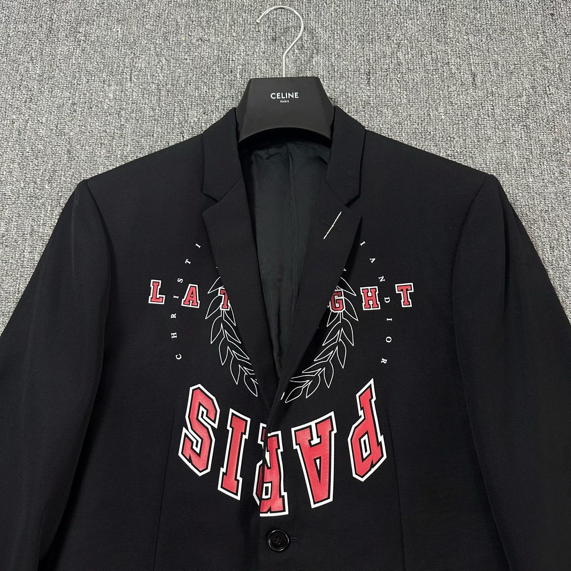 Kris Van Assche Dior Homme 18ss Wheat Logo Wool Blazer Size US M / EU 48-50 / 2 - 2 Thumbnail