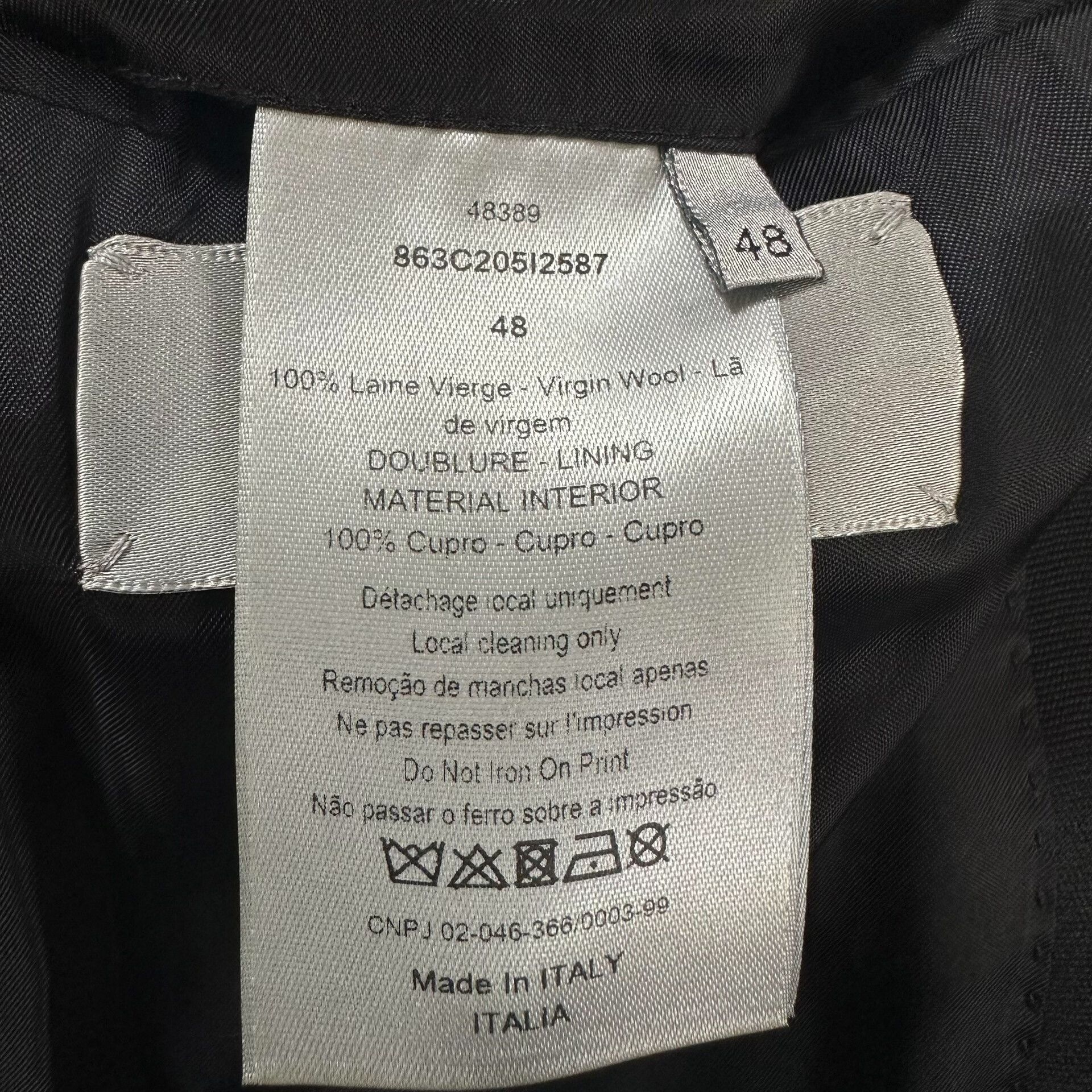 Kris Van Assche Dior Homme 18ss Wheat Logo Wool Blazer Size US M / EU 48-50 / 2 - 5 Thumbnail