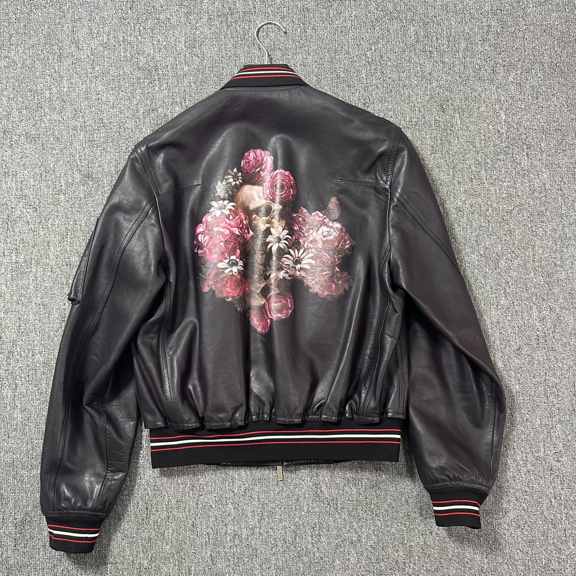 Dior Dior Homme 17SS Runway Skeleton Rose Leather Jacket Size US M / EU 48-50 / 2 - 2 Thumbnail