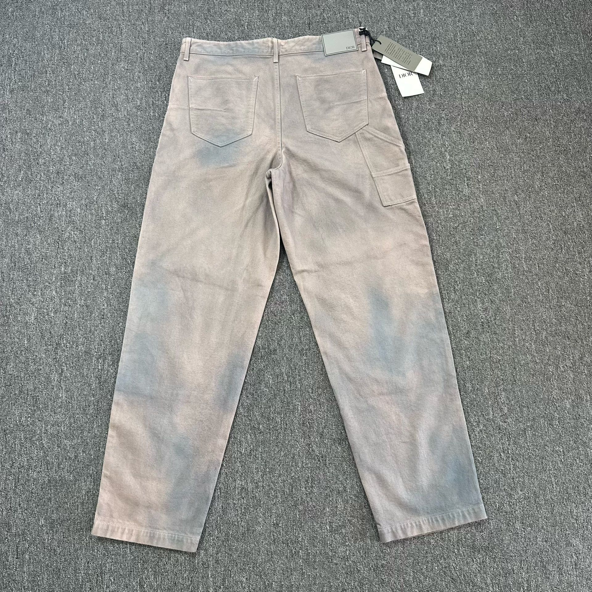 Dior Dior Men 21SS Washed Tie-Dye Cargo Jeans Size US 33 - 3 Thumbnail