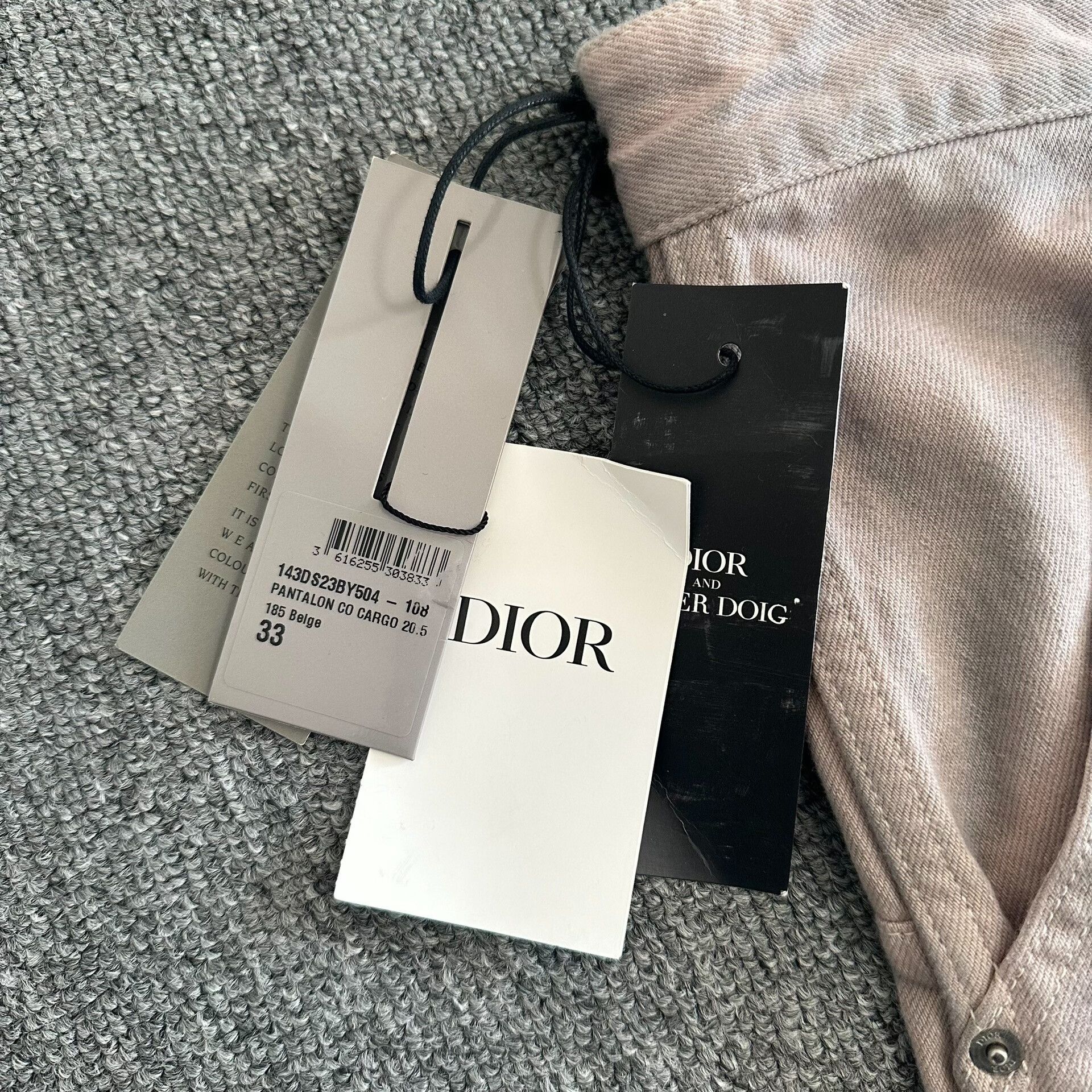 Dior Dior Men 21SS Washed Tie-Dye Cargo Jeans Size US 33 - 2 Thumbnail