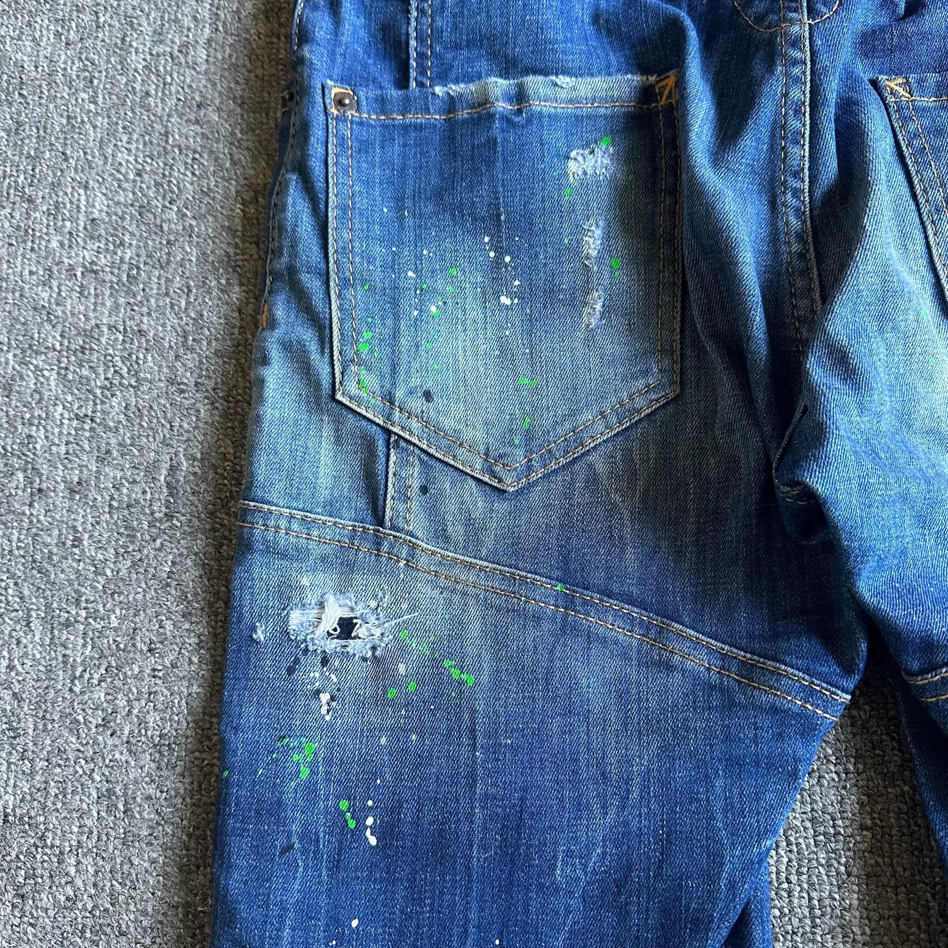 Dsquared2 Dsquared2 D2 Runway Paint Splatter Jeans Size US 28 / EU 44 - 5 Thumbnail