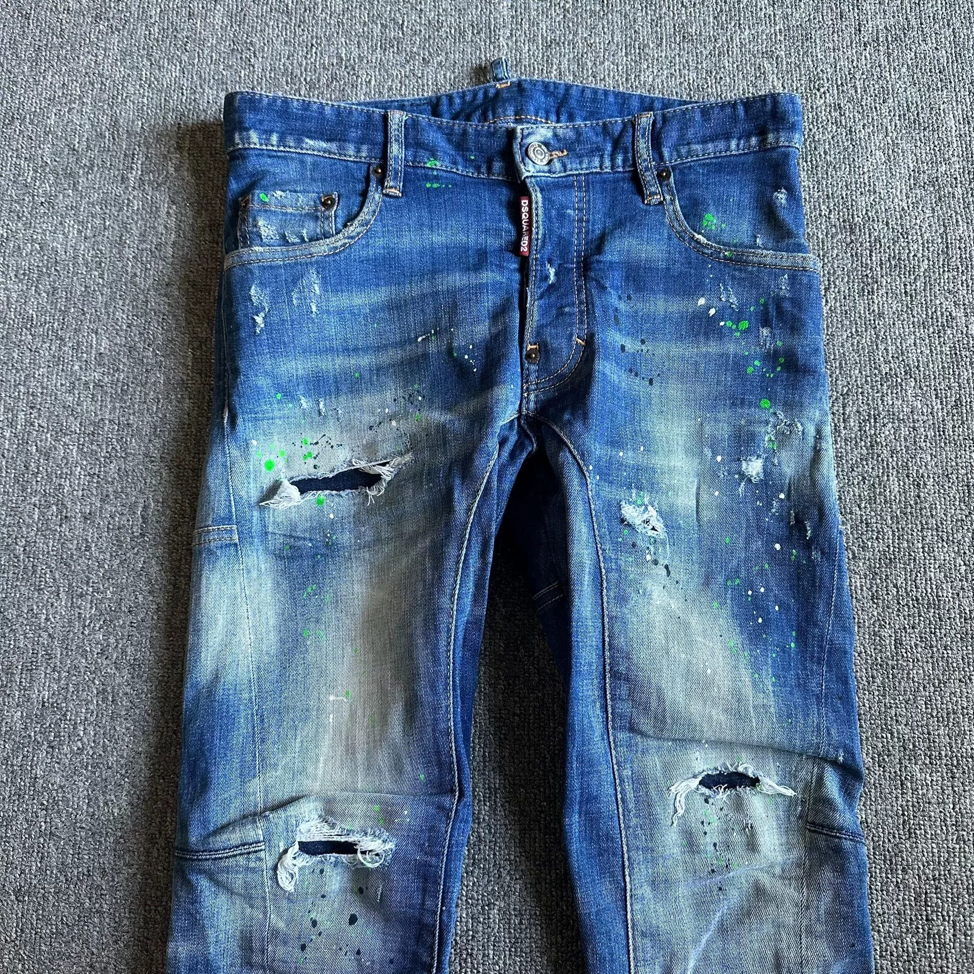 Dsquared2 Dsquared2 D2 Runway Paint Splatter Jeans Size US 28 / EU 44 - 2 Thumbnail