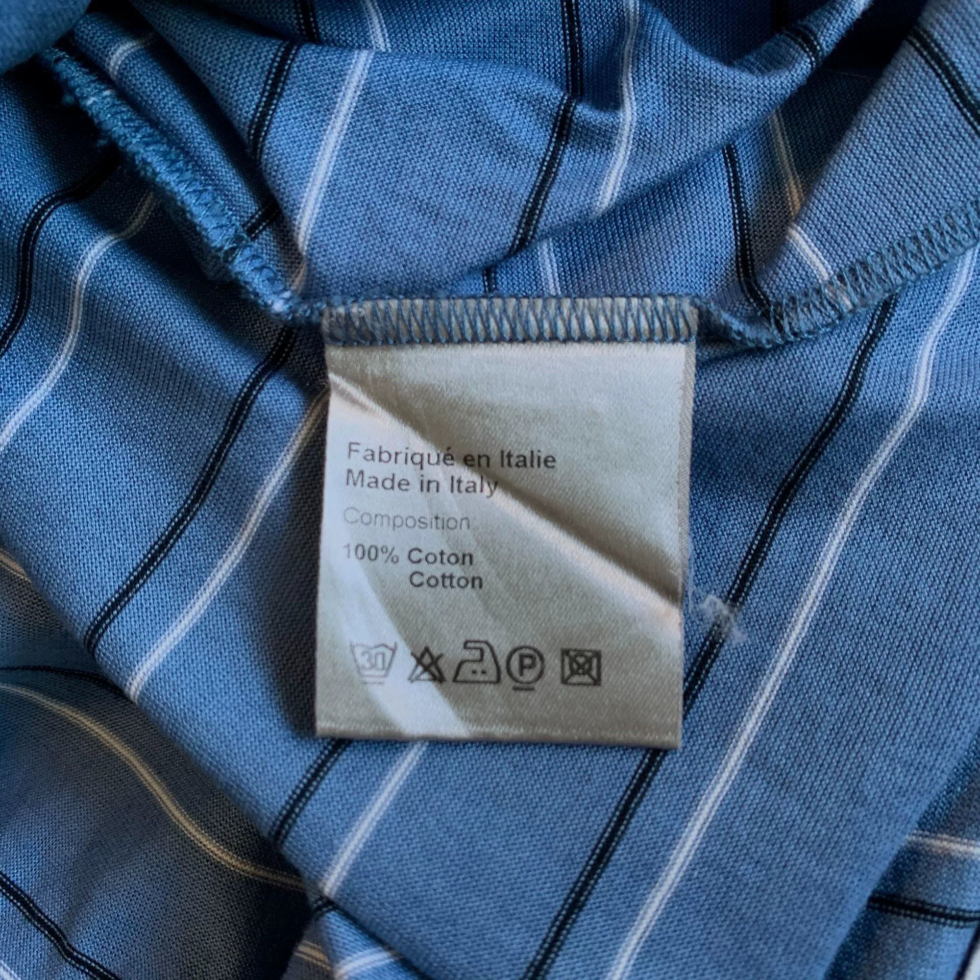 Dior Dior Bee Logo Blue Polo Shirt Size US L / EU 52-54 / 3 - 7 Thumbnail