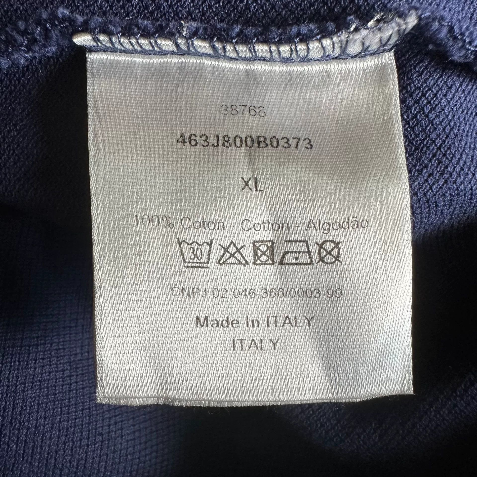 Dior Dior Navy Bee Embroidery Short Sleeve Polo Size US XL / EU 56 / 4 - 6 Thumbnail