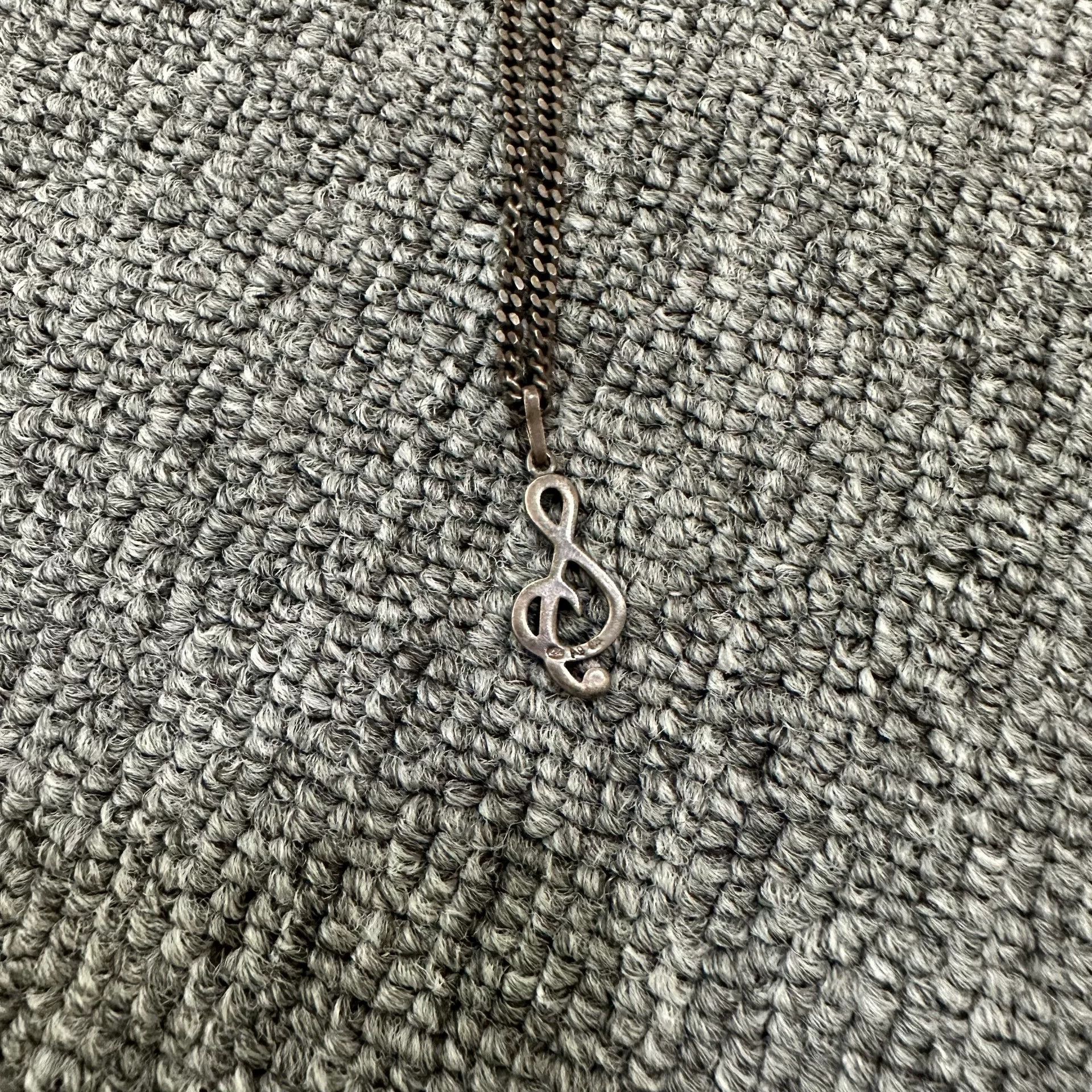 Saint Laurent Paris Saint Laurent 16SS 925 Silver Music Note Necklace Size ONE SIZE - 2 Thumbnail