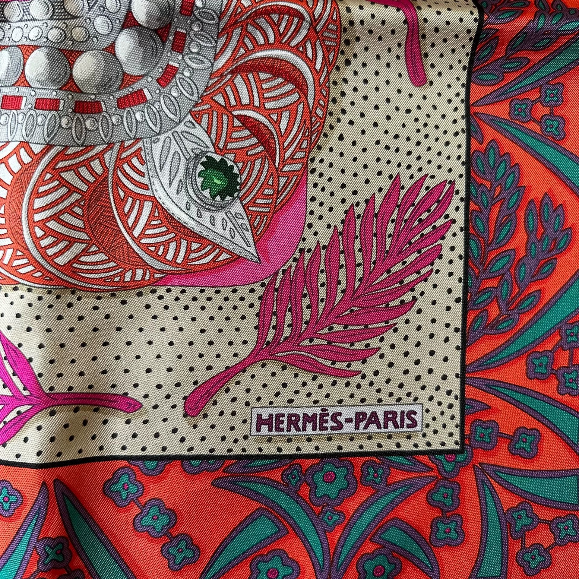 Hermes Hermes 'Queen's Scepter' Silk Scarf Size ONE SIZE - 3 Thumbnail