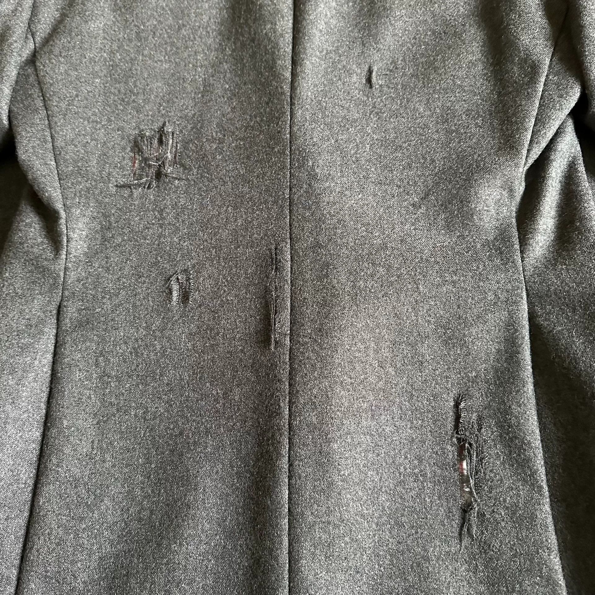 Thom Browne Thom Browne Distressed Wool Blazer Size US S / EU 44-46 / 1 - 6 Thumbnail