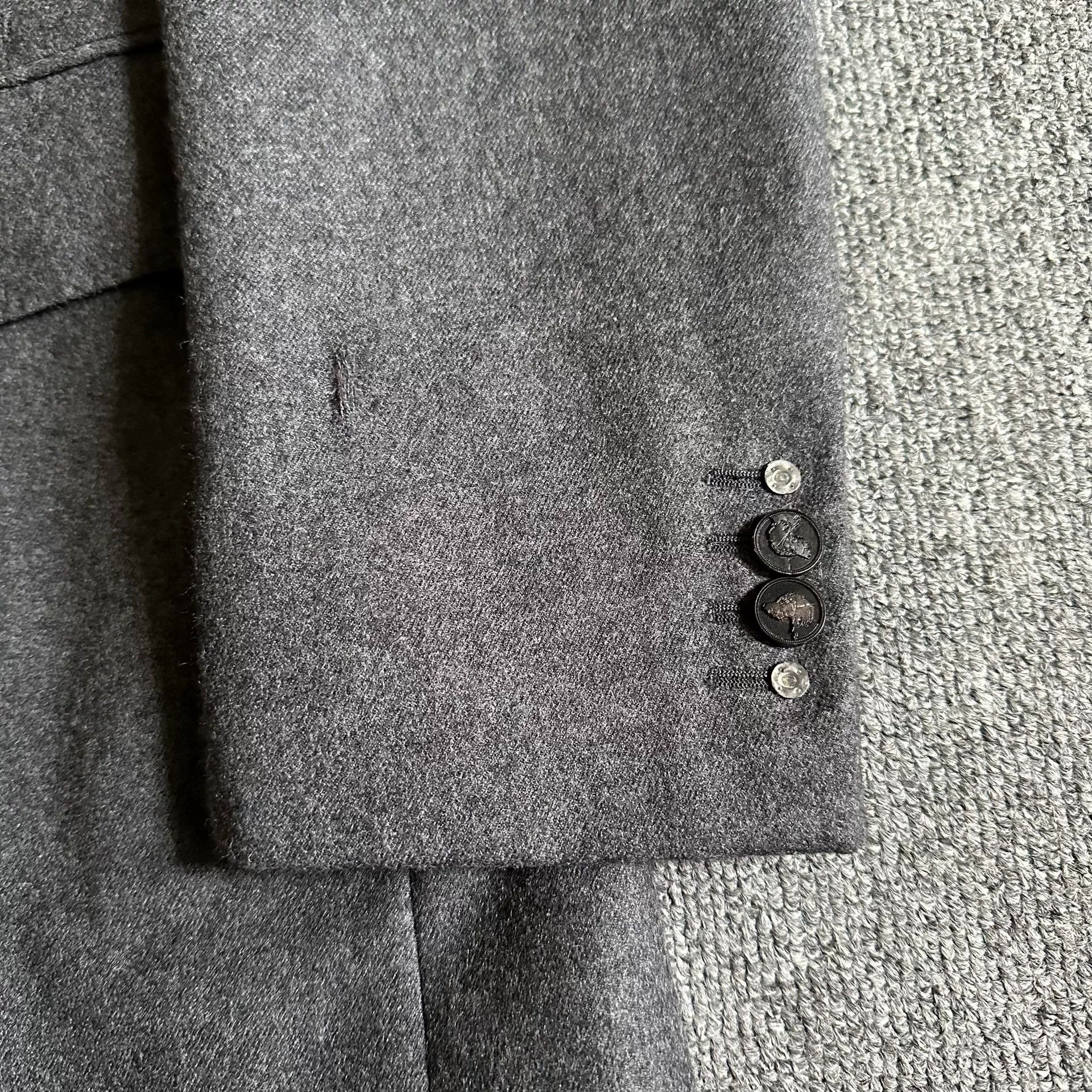 Thom Browne Thom Browne Distressed Wool Blazer Size US S / EU 44-46 / 1 - 2 Thumbnail