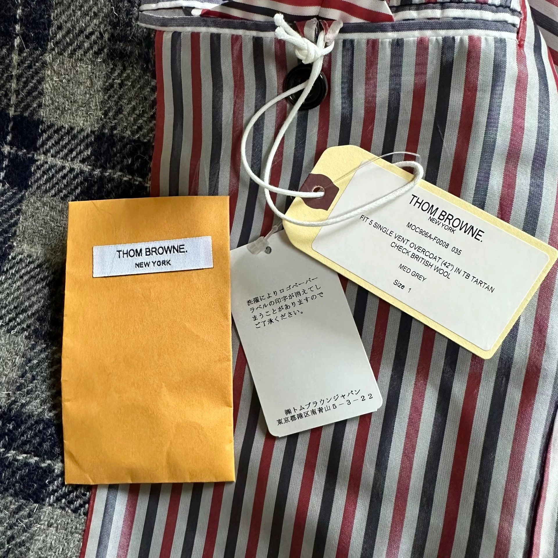 Thom Browne Thom Browne Gray-Blue Plaid Coat Size US S / EU 44-46 / 1 - 5 Thumbnail