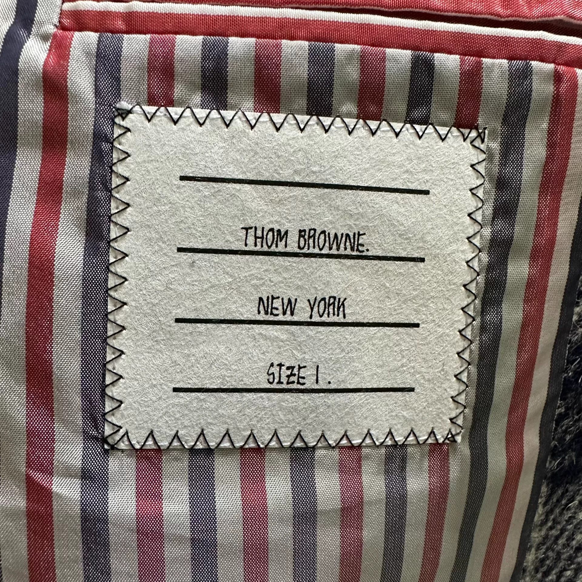 Thom Browne Thom Browne Gray-Blue Plaid Coat Size US S / EU 44-46 / 1 - 6 Thumbnail
