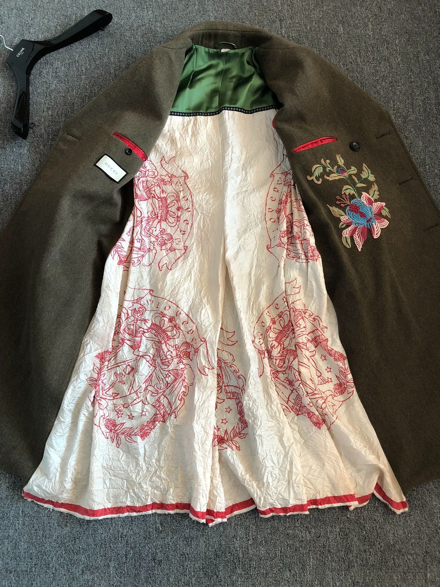 Gucci Gucci Embroidered Double-Breasted Wool Coat Size US M / EU 48-50 / 2 - 6 Thumbnail