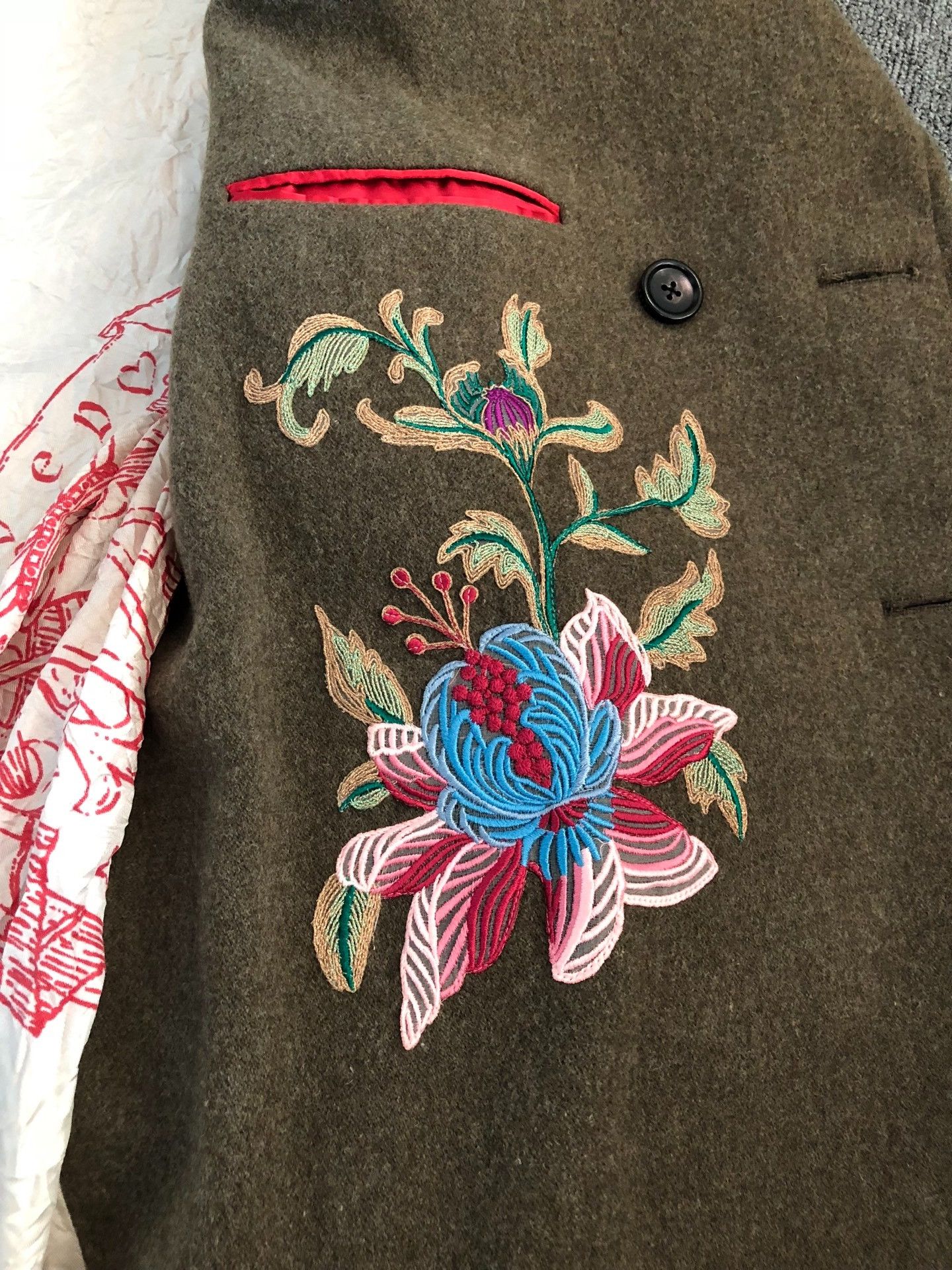 Gucci Gucci Embroidered Double-Breasted Wool Coat Size US M / EU 48-50 / 2 - 5 Thumbnail
