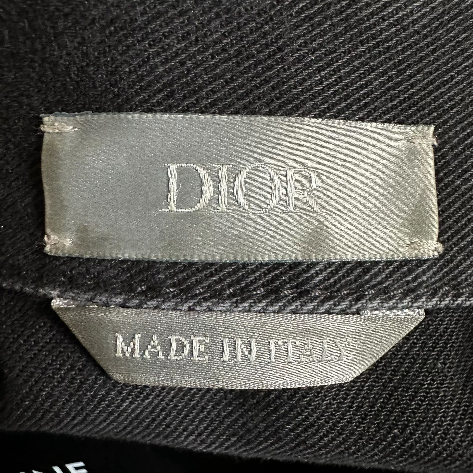 Dior Dior Black Distressed Back Floral Denim Jacket Size US L / EU 52-54 / 3 - 5 Thumbnail