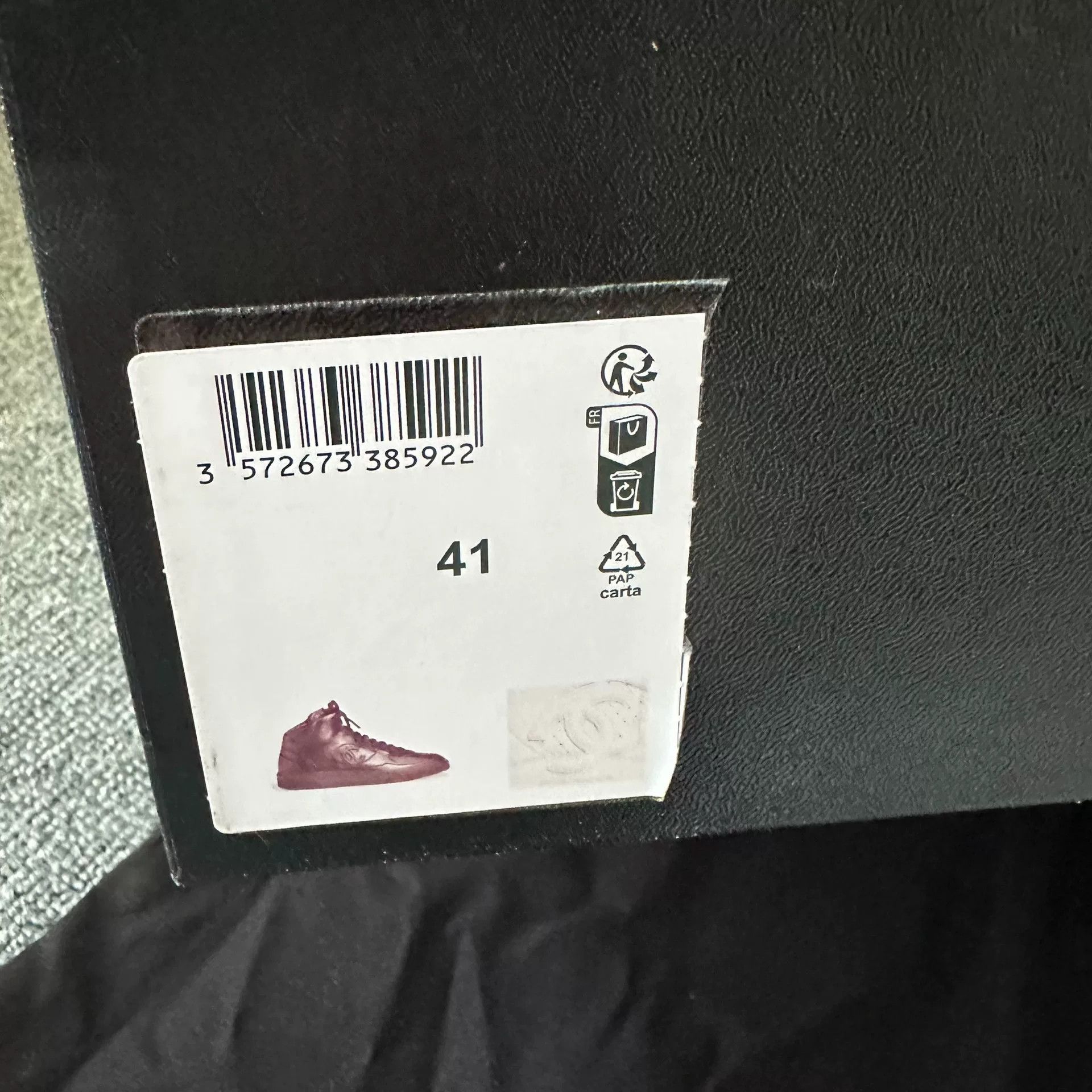 Chanel Chanel White High-Top Air Force 1 Sneakers Size US 8 / EU 41 - 5 Thumbnail