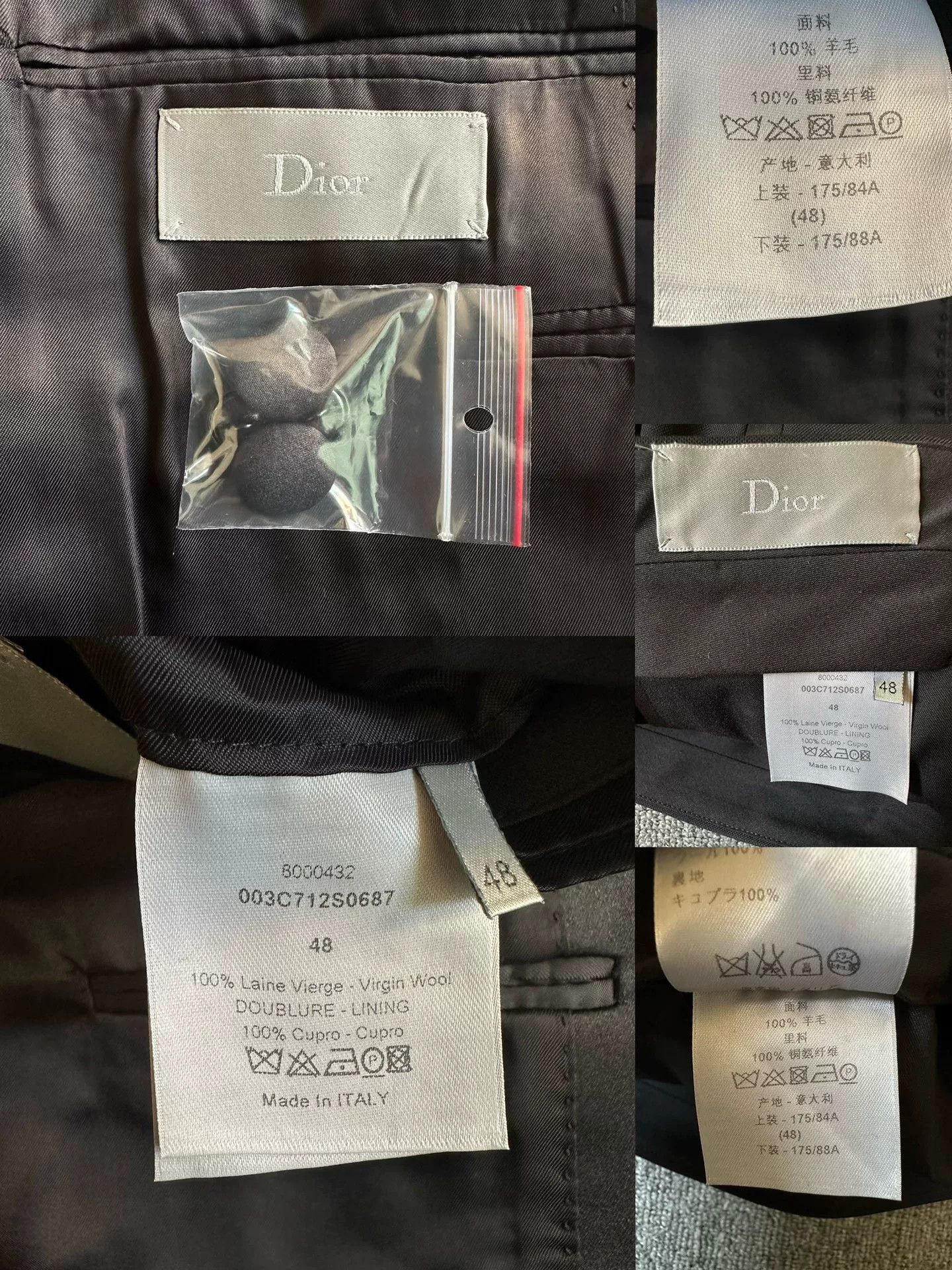 Dior Dior Silk Peak Lapel Smoking Suit Set Size US M / EU 48-50 / 2 - 9 Thumbnail