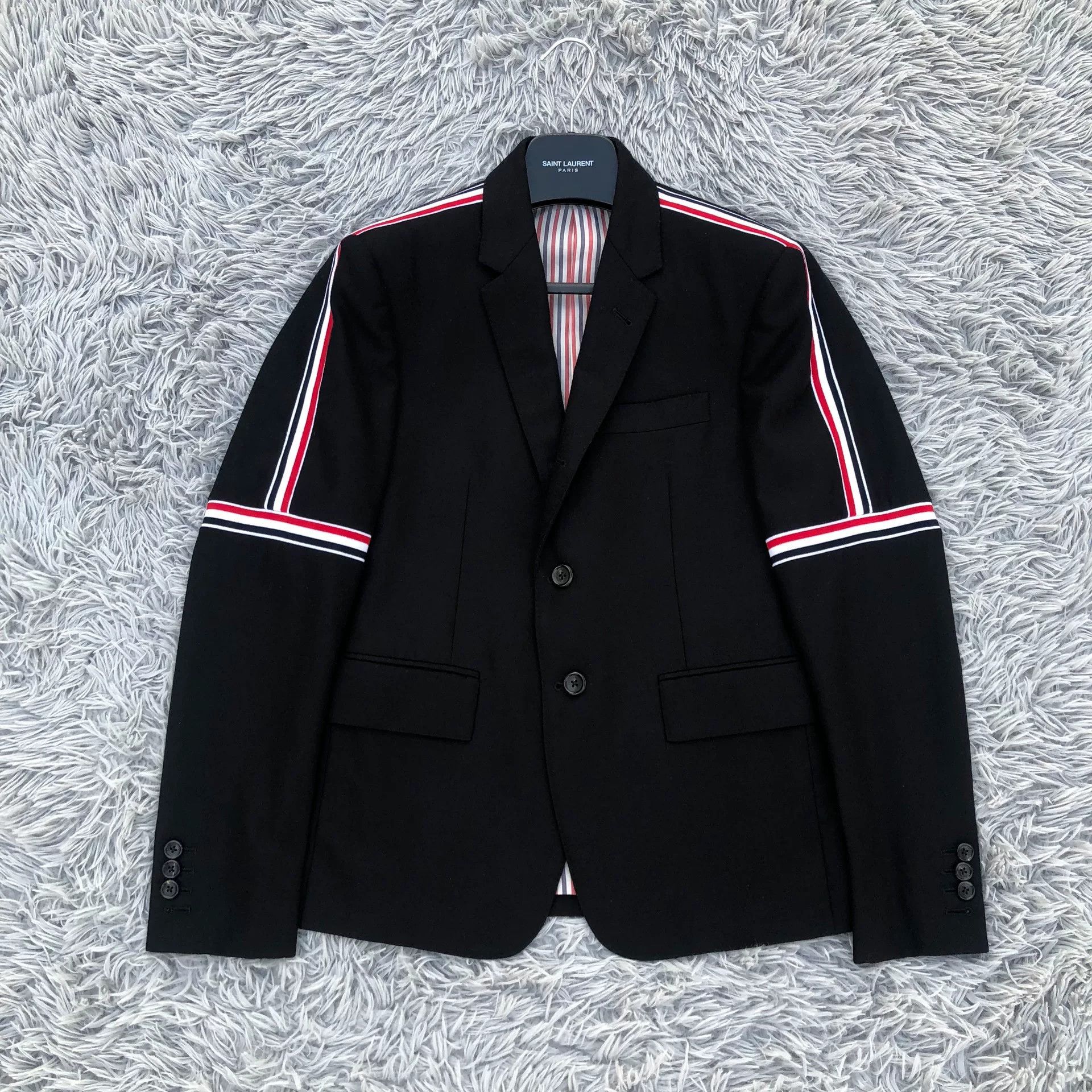 Thom Browne Thom Browne Sleeve Label Ribbon Blazer Size US M / EU 48-50 / 2 - 2 Thumbnail