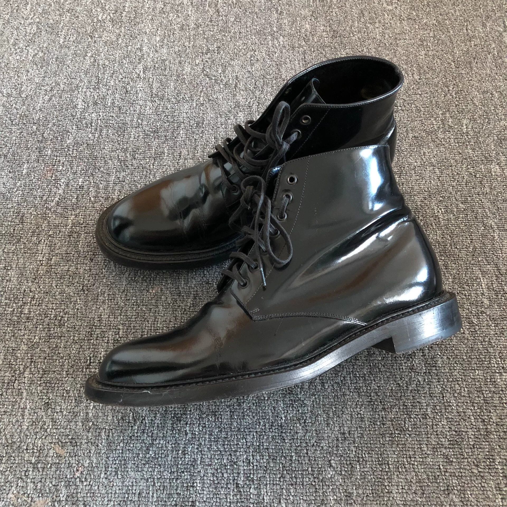 Saint Laurent Paris Saint Laurent Patent Leather High-Top Boots Size US 9 / EU 42 - 3 Thumbnail