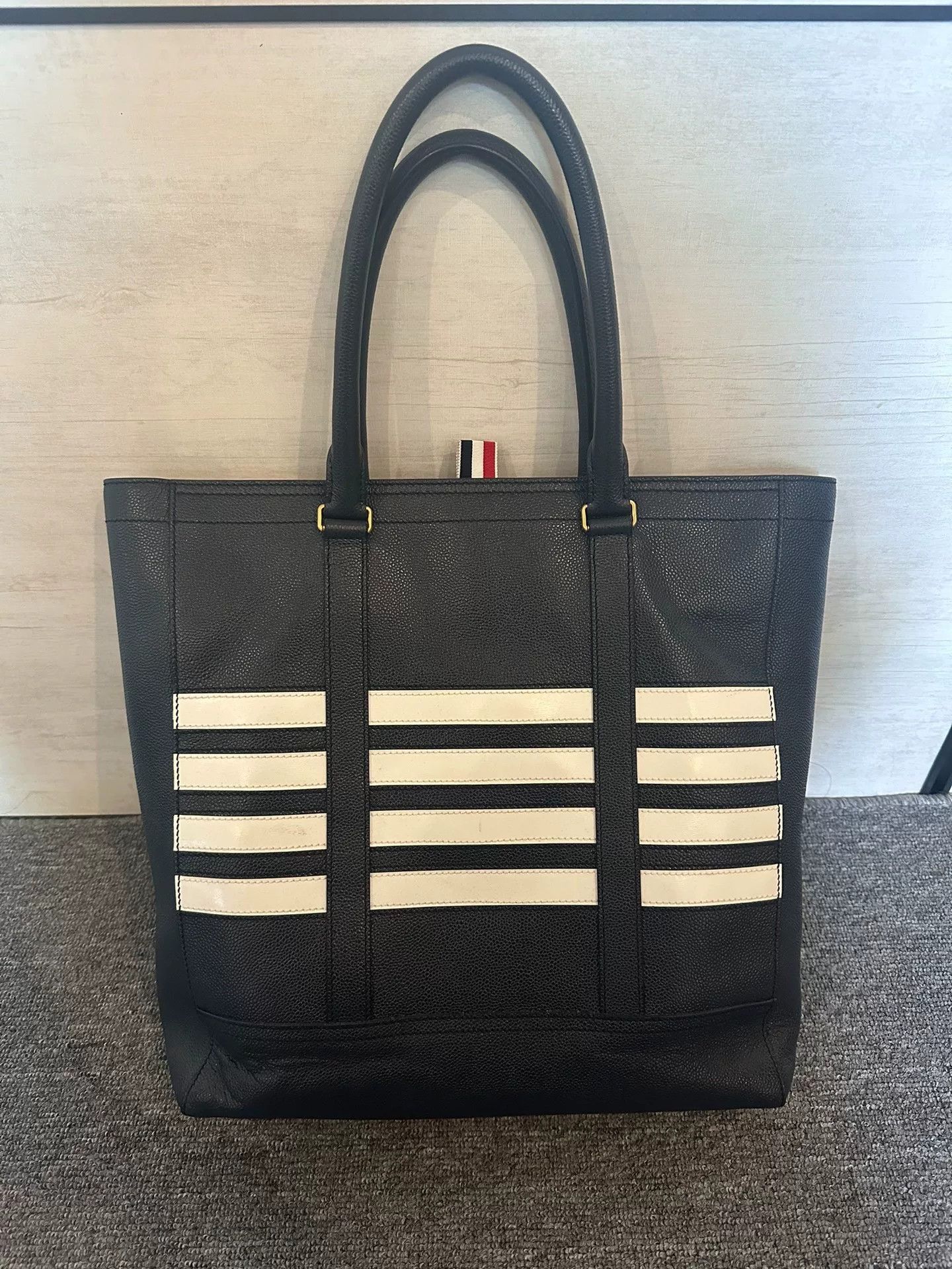 Thom Browne Thom Browne Four Stripe Commuter Briefcase Size ONE SIZE - 2 Thumbnail