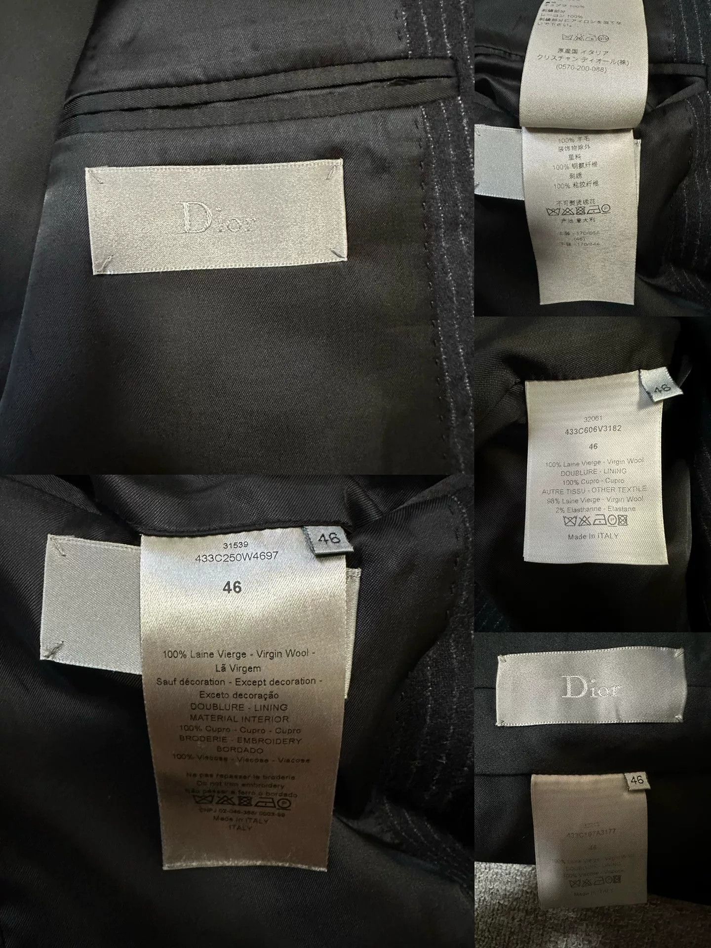 Kris Van Assche Dior Homme 14FW Lily of the Valley Suit Set Size US M / EU 48-50 / 2 - 8 Thumbnail