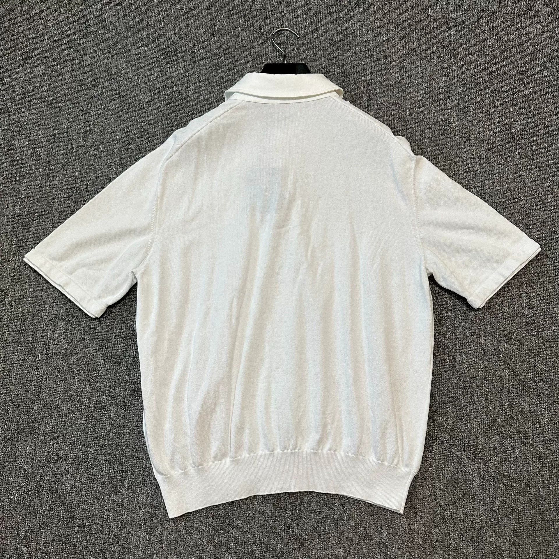 Louis Vuitton Louis Vuitton 24SS White Pharrell Pearl Polo Size US M / EU 48-50 / 2 - 4 Thumbnail