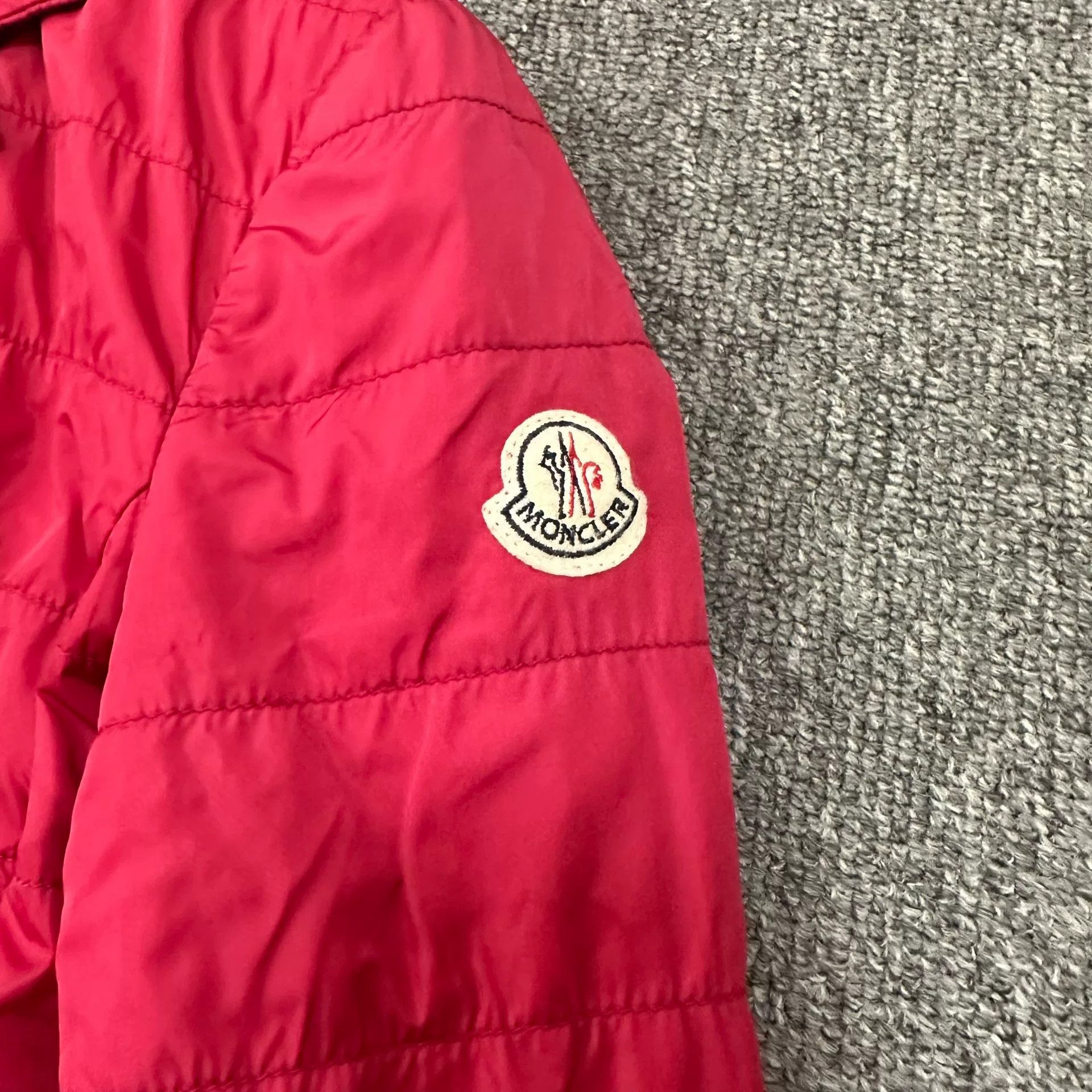 Moncler Moncler Red Zip Jacket Size S / US 4 / IT 40 - 2 Thumbnail