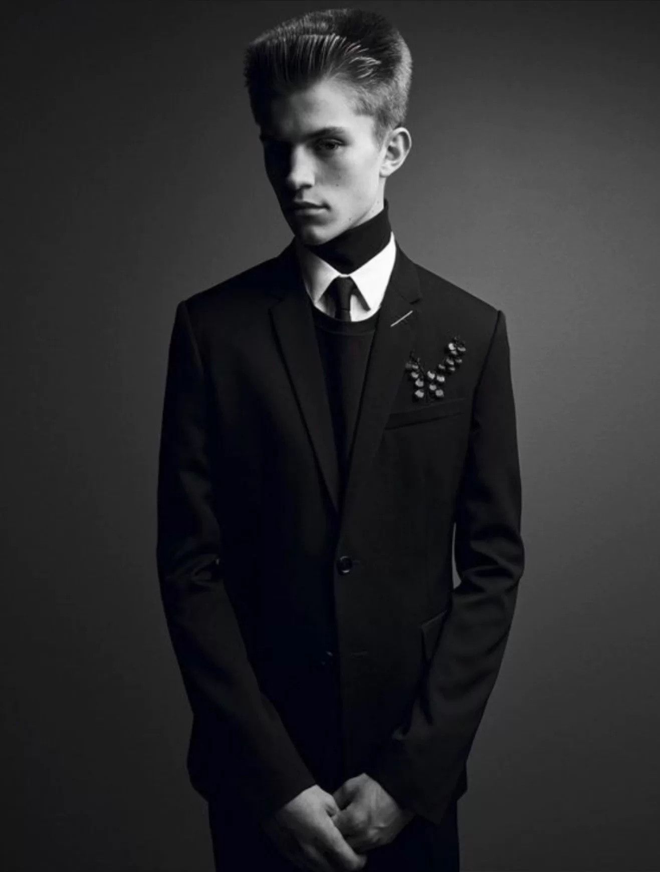 Dior Dior Homme 18FW Black Lily Suit Size US S / EU 44-46 / 1 - 7 Thumbnail