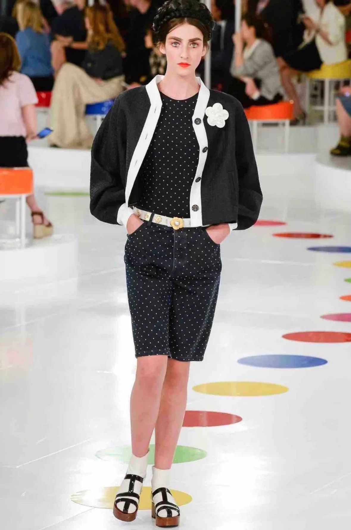 Chanel Chanel Seoul Collection Black White Woven Jacket Size XXS / US 00 / IT 34 - 9 Thumbnail