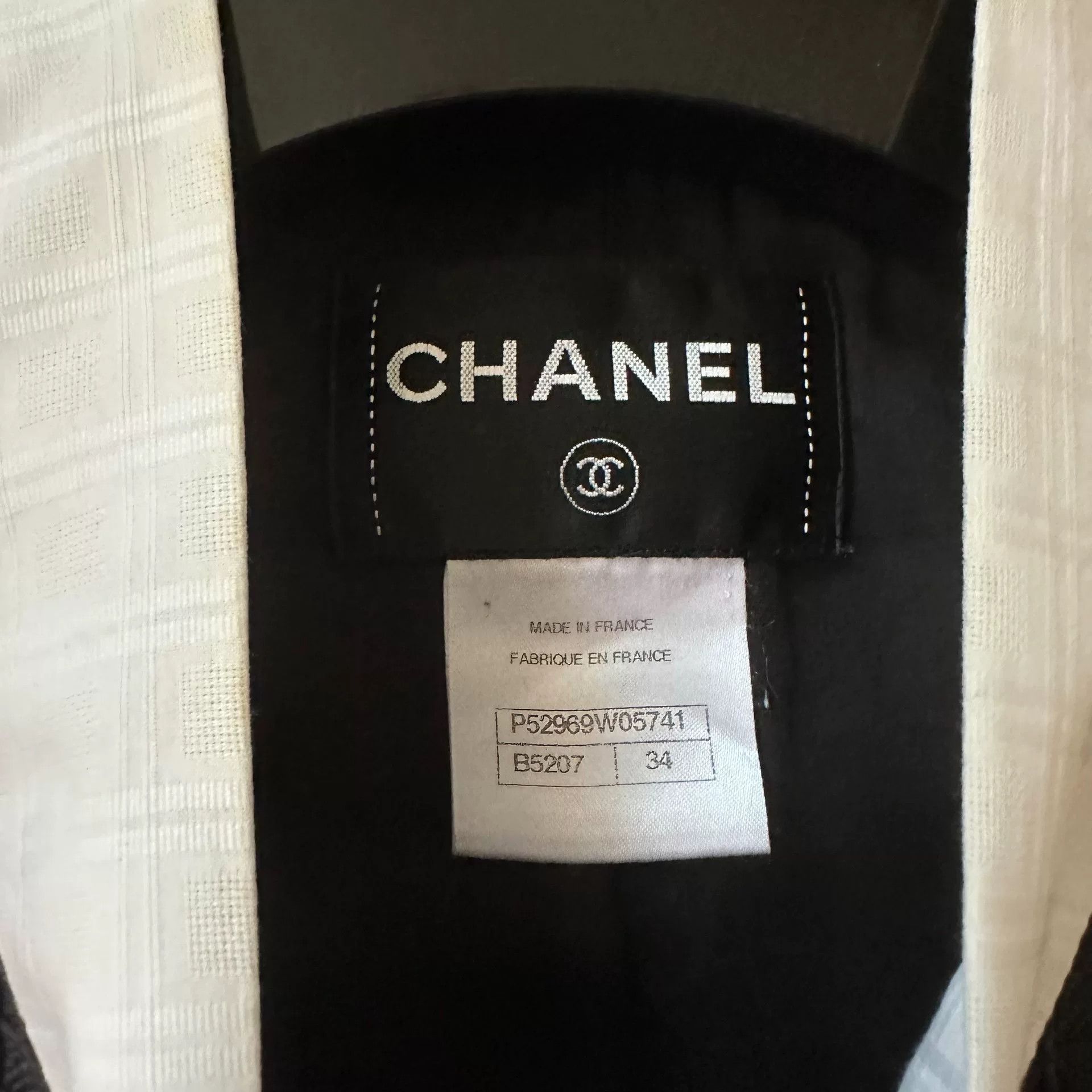 Chanel Chanel Seoul Collection Black White Woven Jacket Size XXS / US 00 / IT 34 - 4 Thumbnail