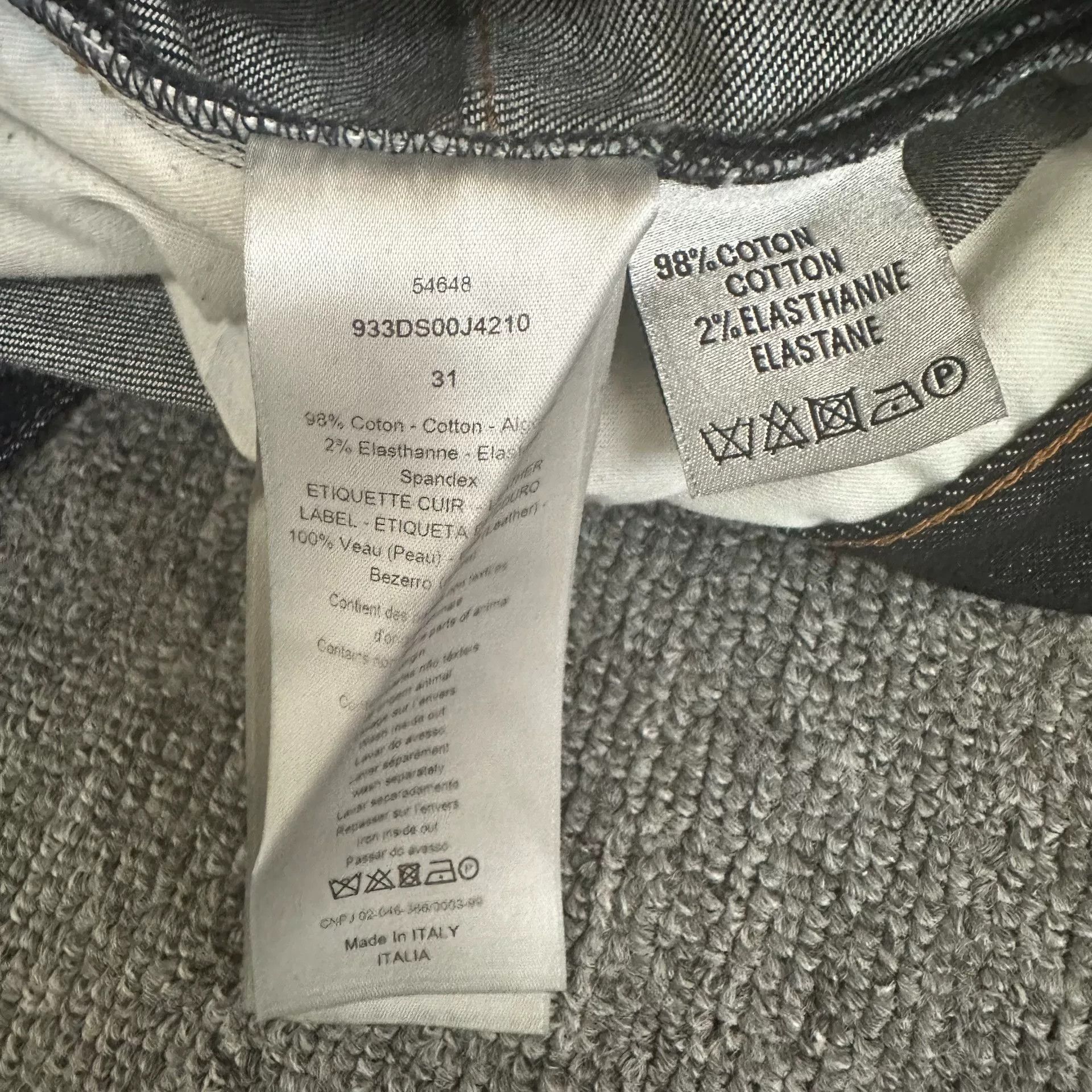 Dior Dior 19ss KAWS Embroidered Bee Raw Jeans Size US 31 - 6 Thumbnail