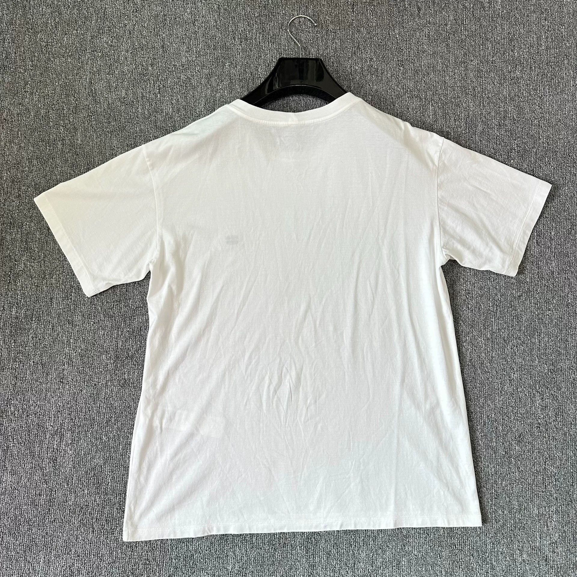 Celine Celine White Embroidered Triomphe Logo Tee Size S / US 4 / IT 40 - 3 Thumbnail
